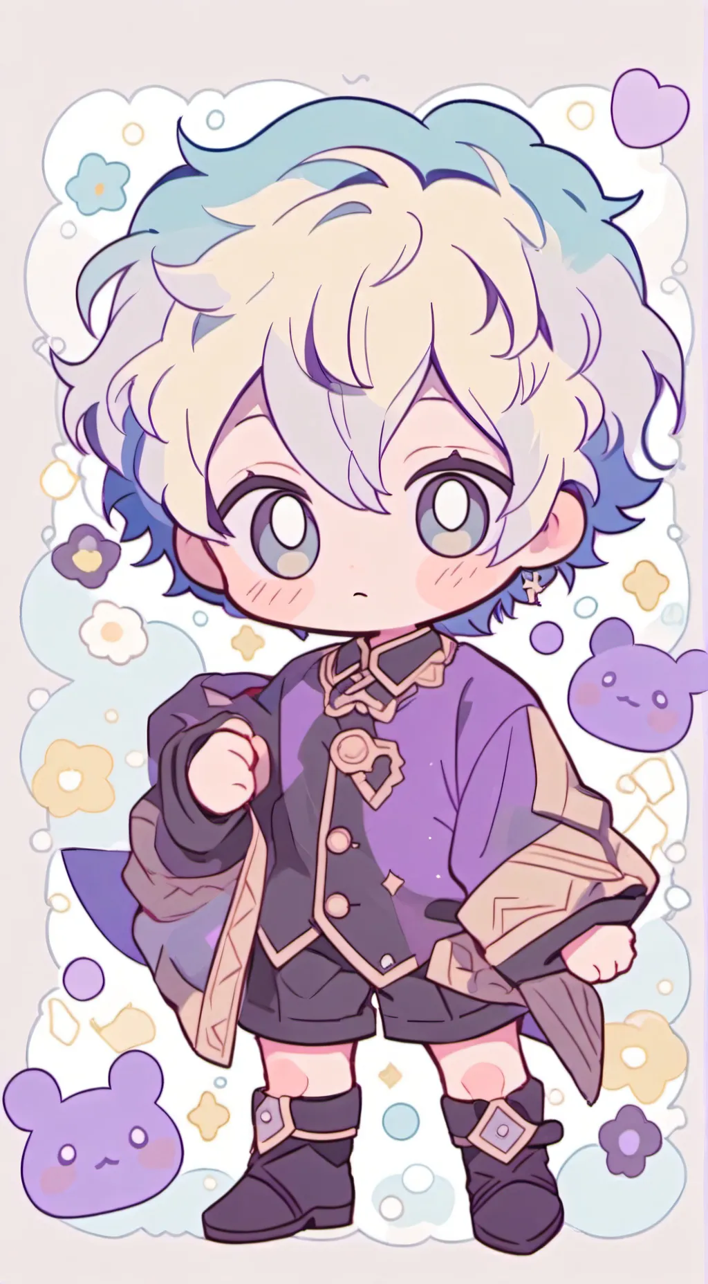 ai character: Baby boy background