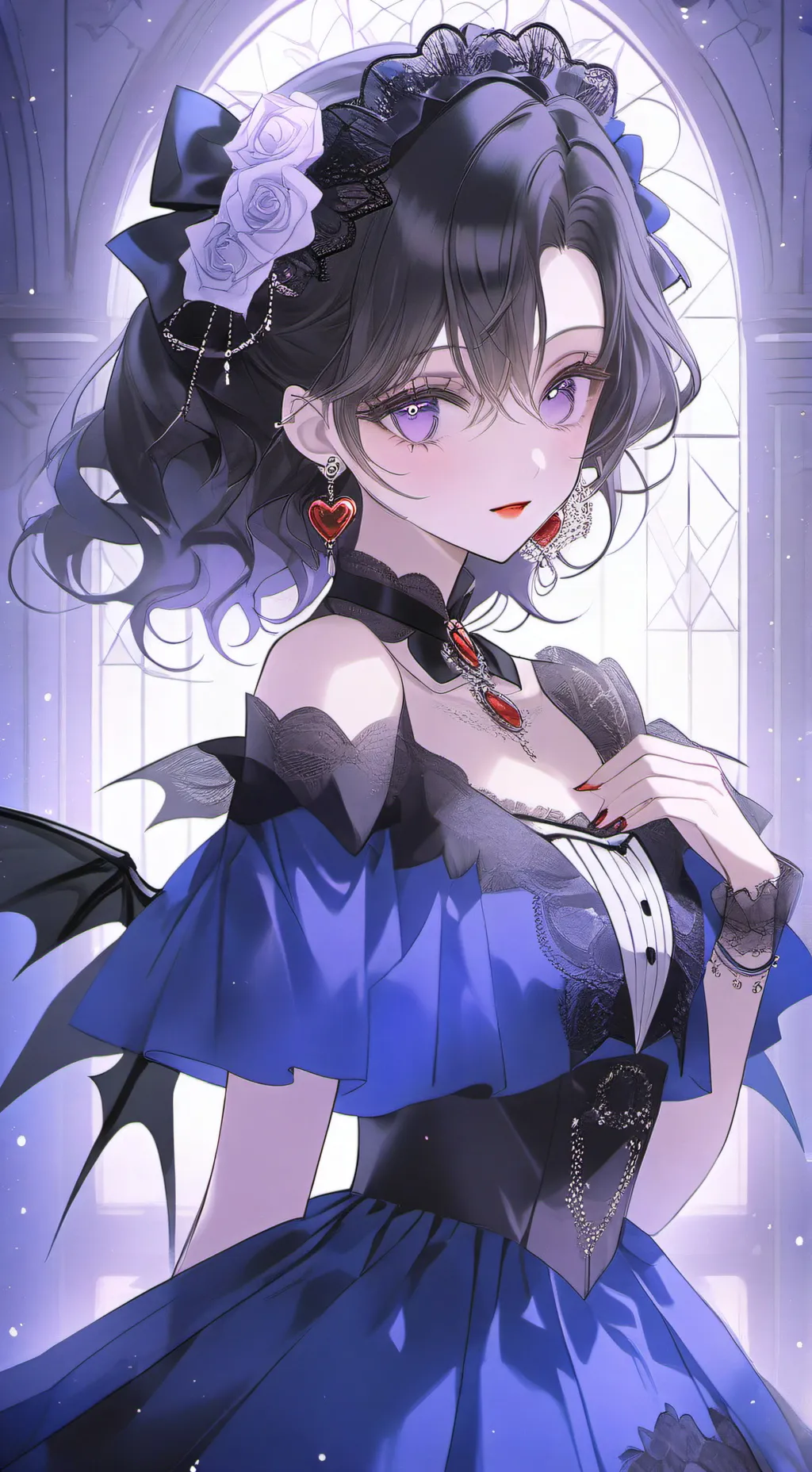 ai character: Lilac Darkfairy background