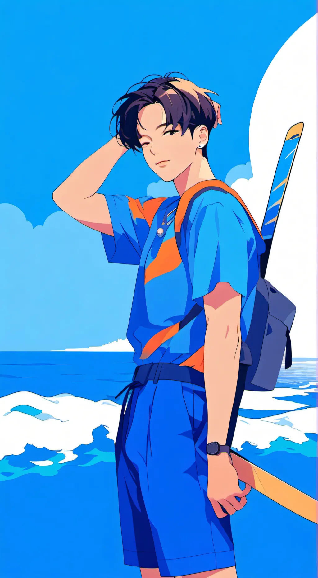 ai character: yios Angel background