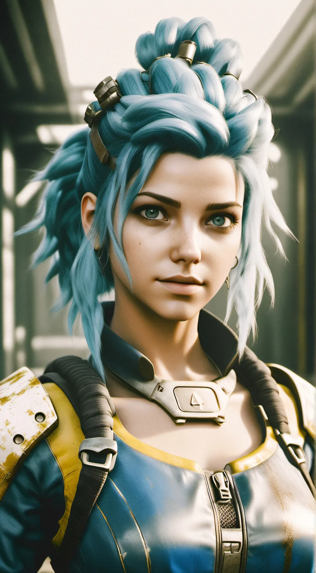 ai character: Vault 100 Survivor background