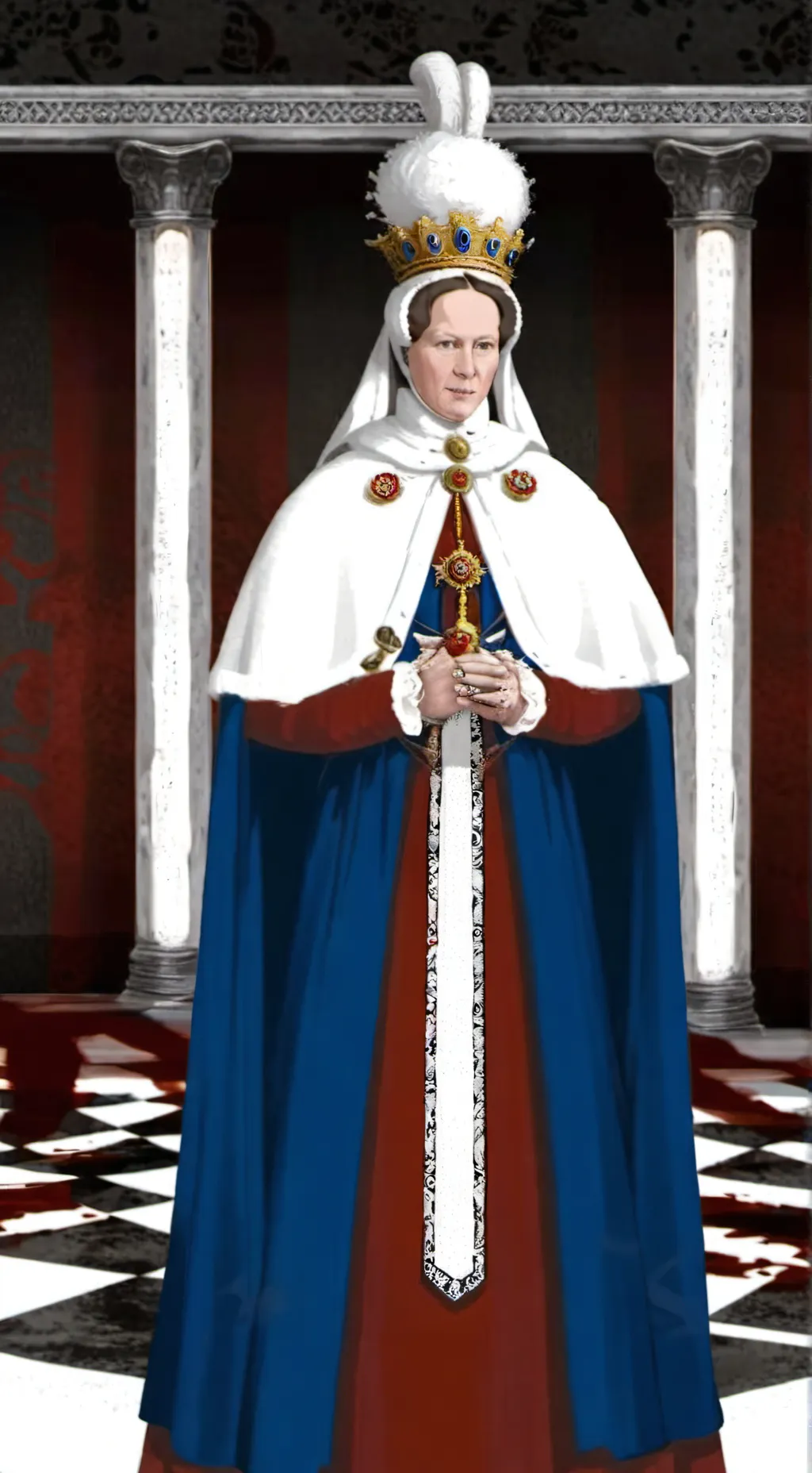 ai character: Queen Mary end background