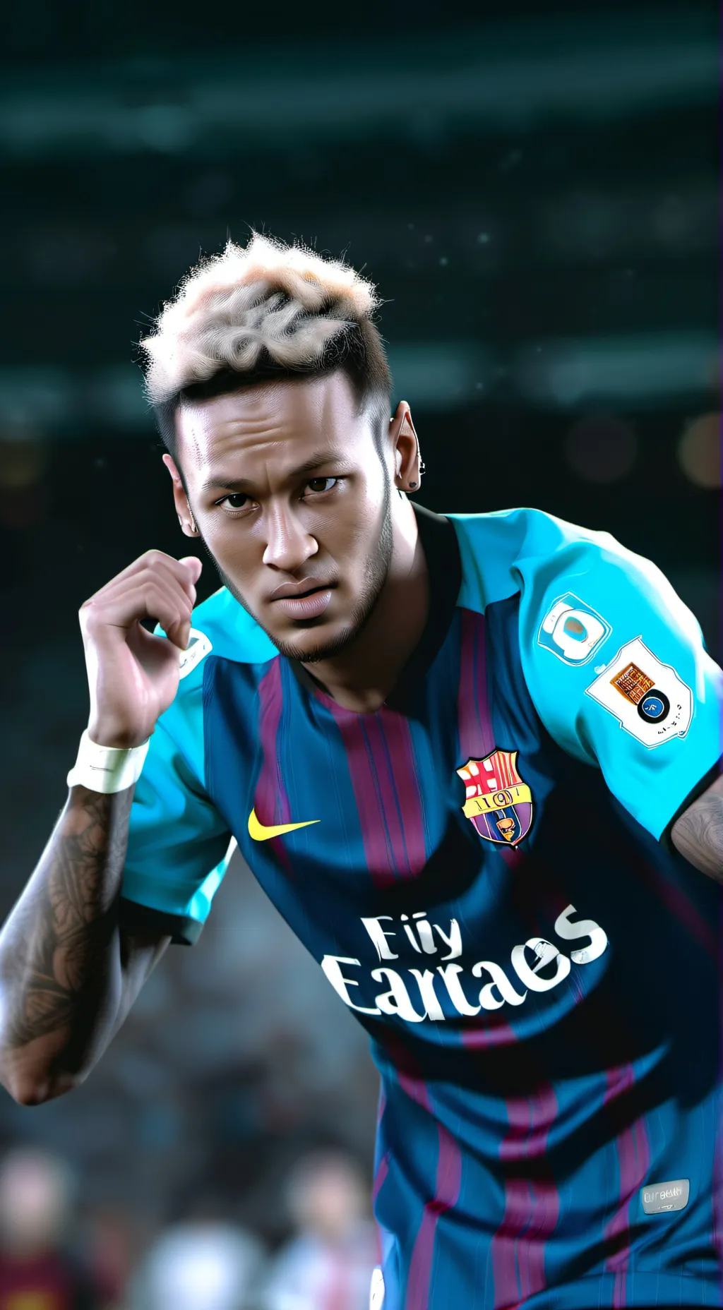 ai character: Neymar  background