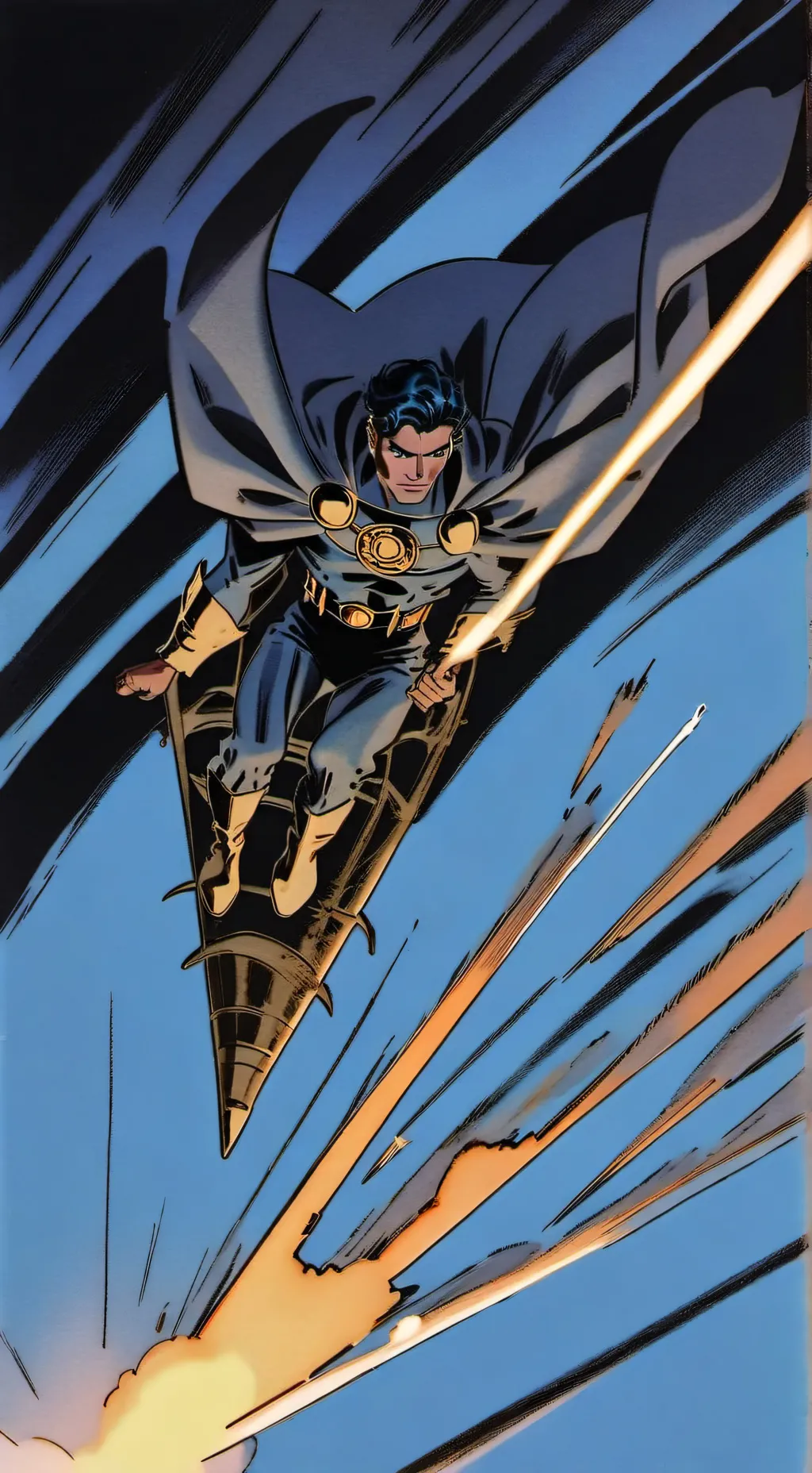 ai character: Supermansecondform background