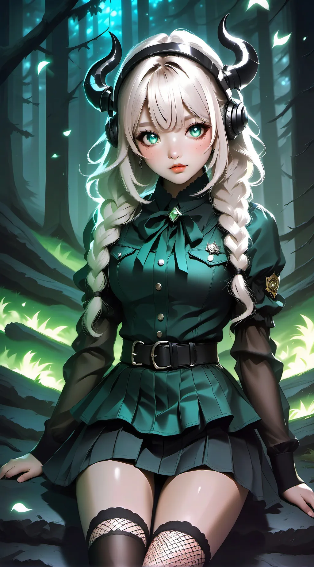 ai character: focus background