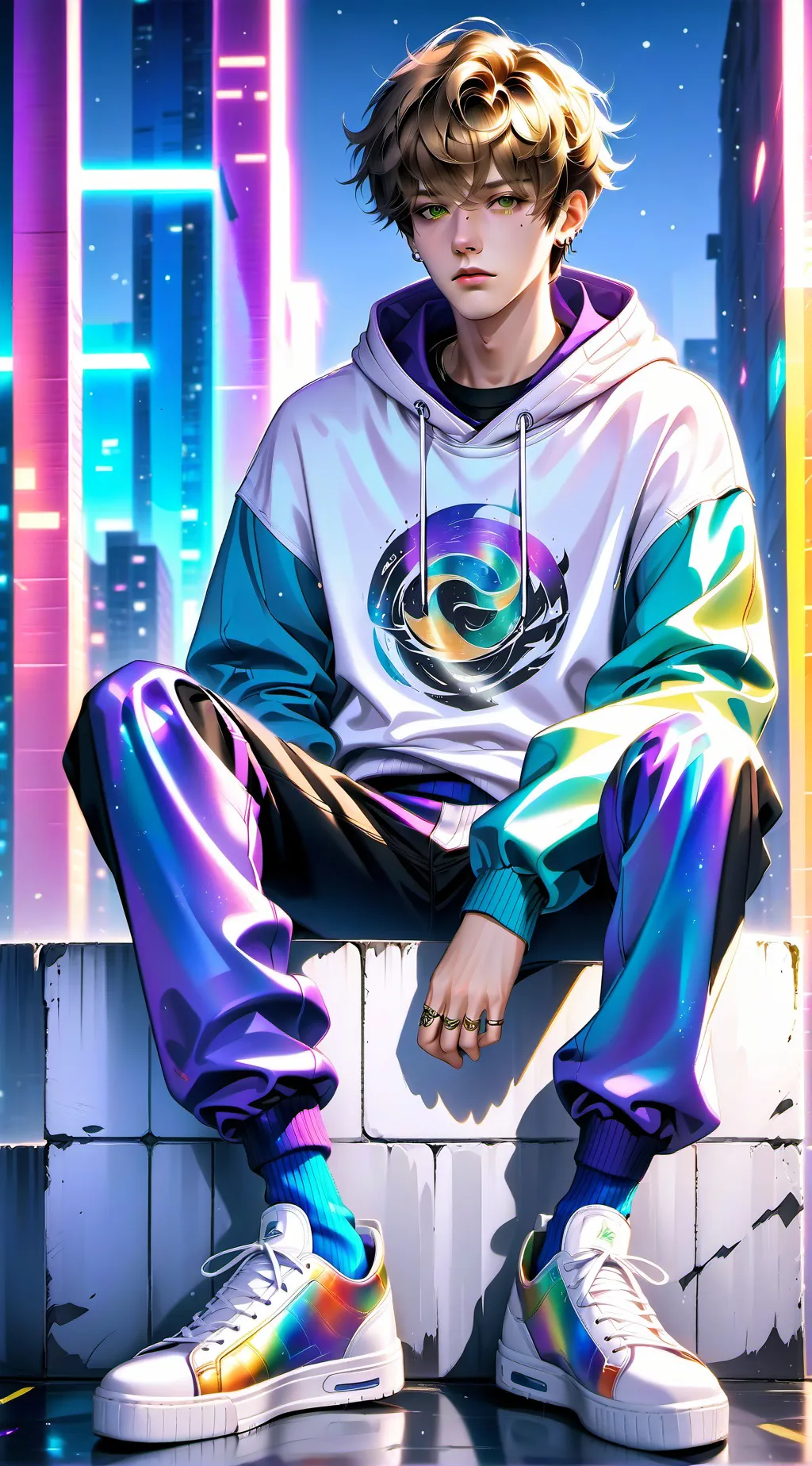 ai character: Curtis  lagmaller background