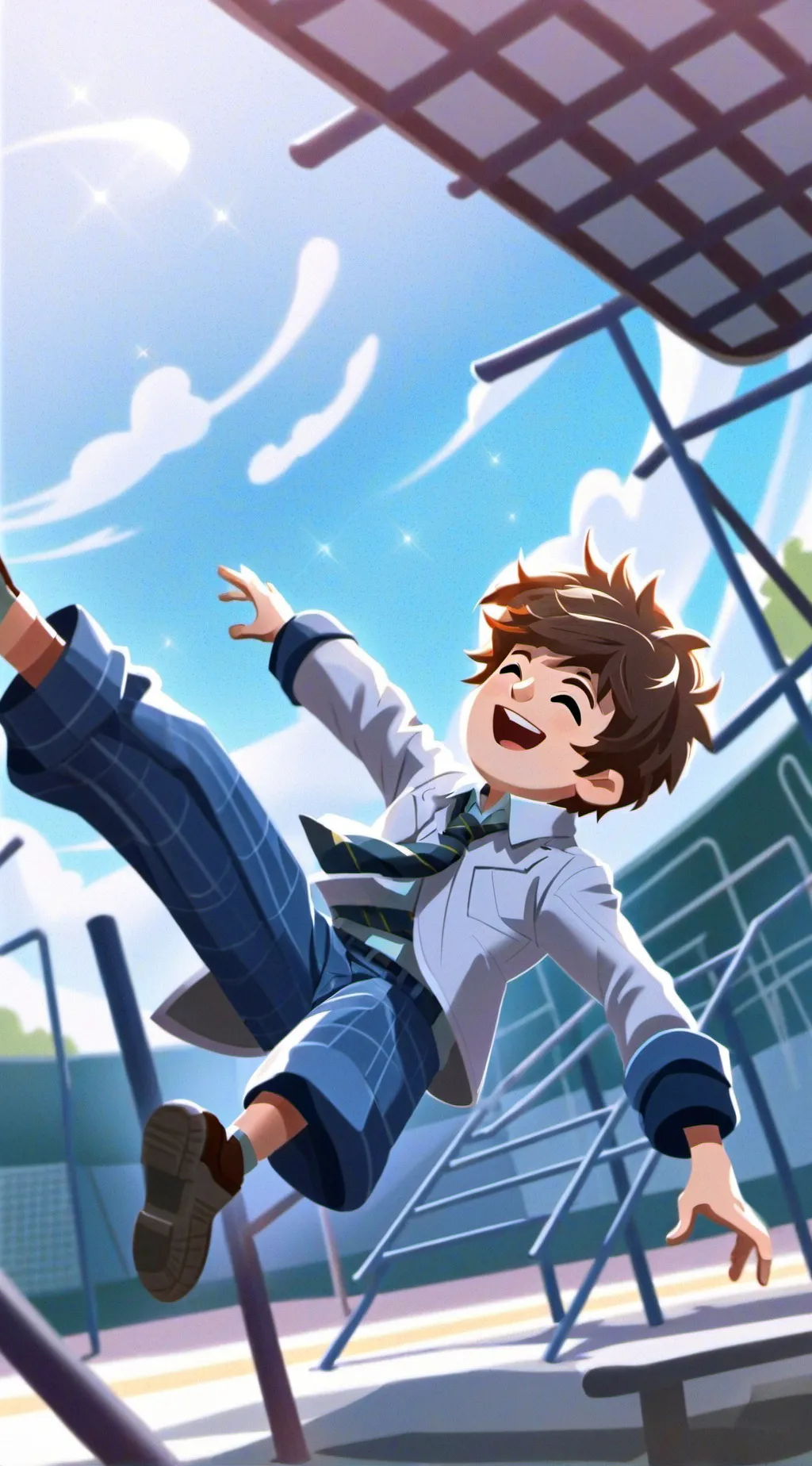 ai character: GLITTER BOY background