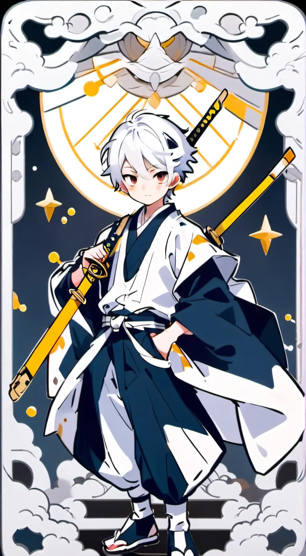 ai character: Senjio haramati background