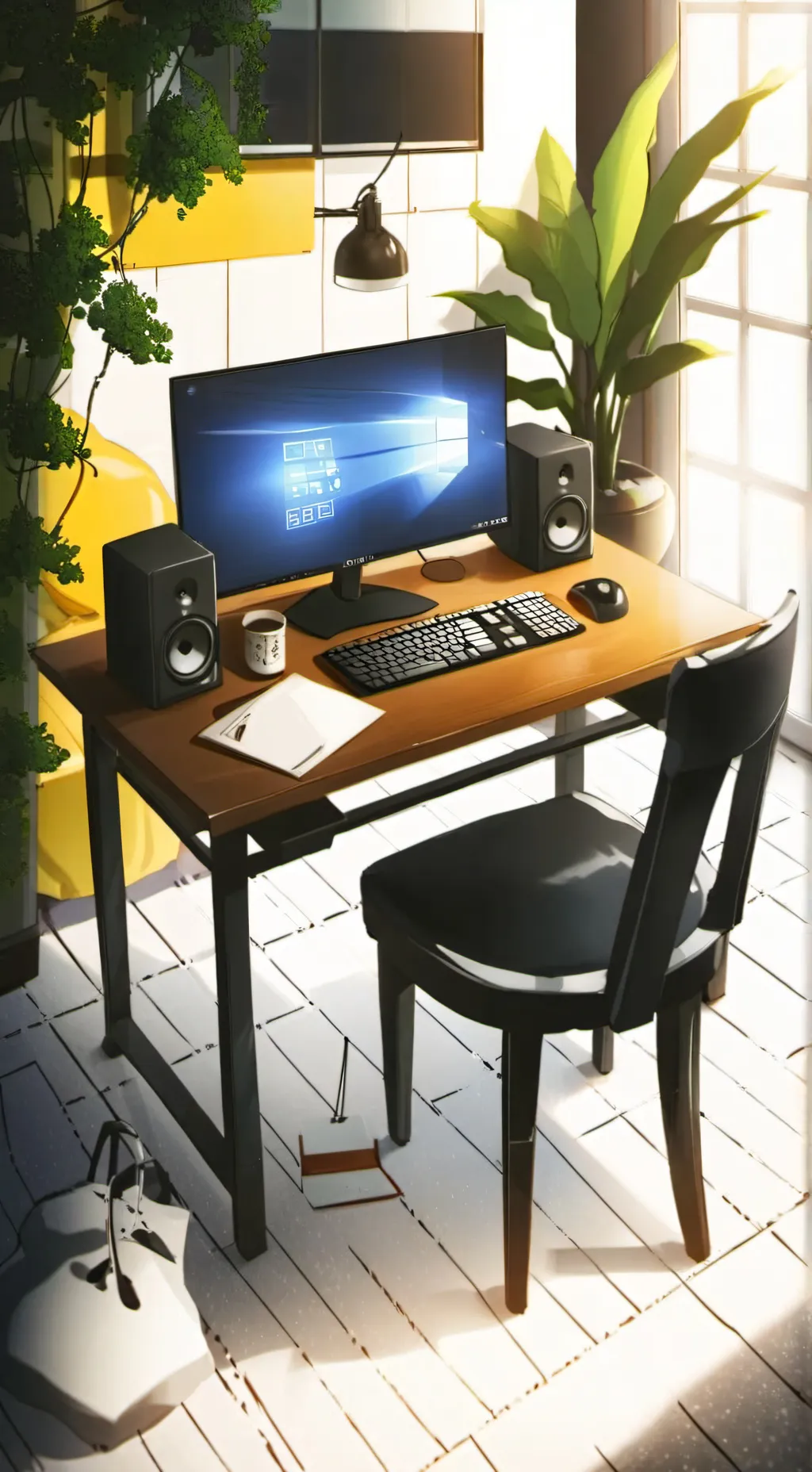 ai character: mha online HW background