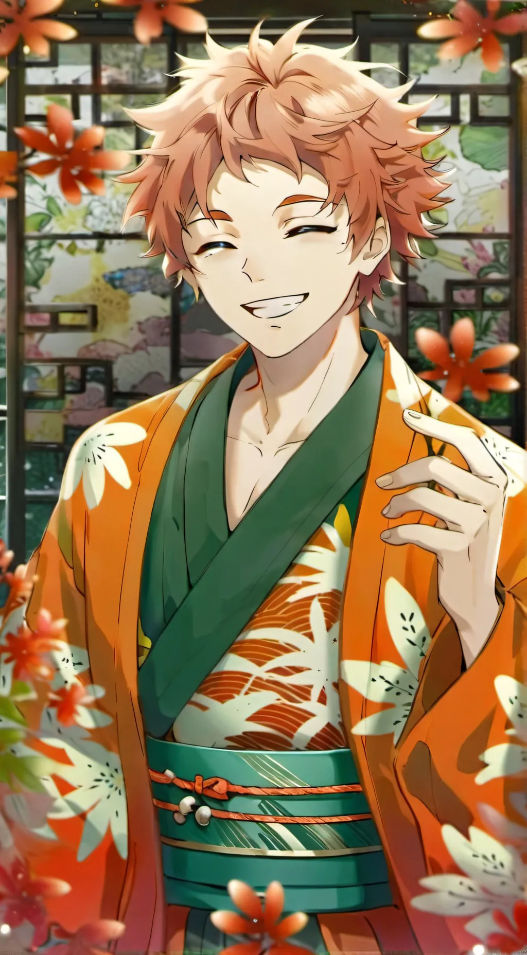 ai character: Sabito×(be whoeve background