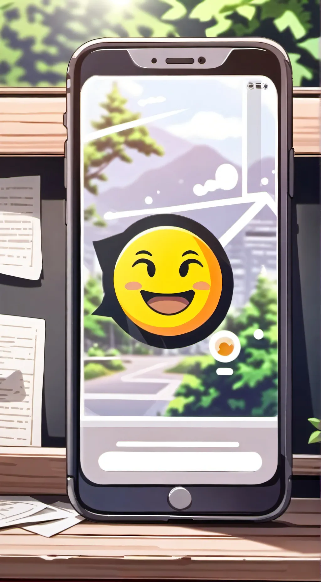 ai character: Emoji challenge background