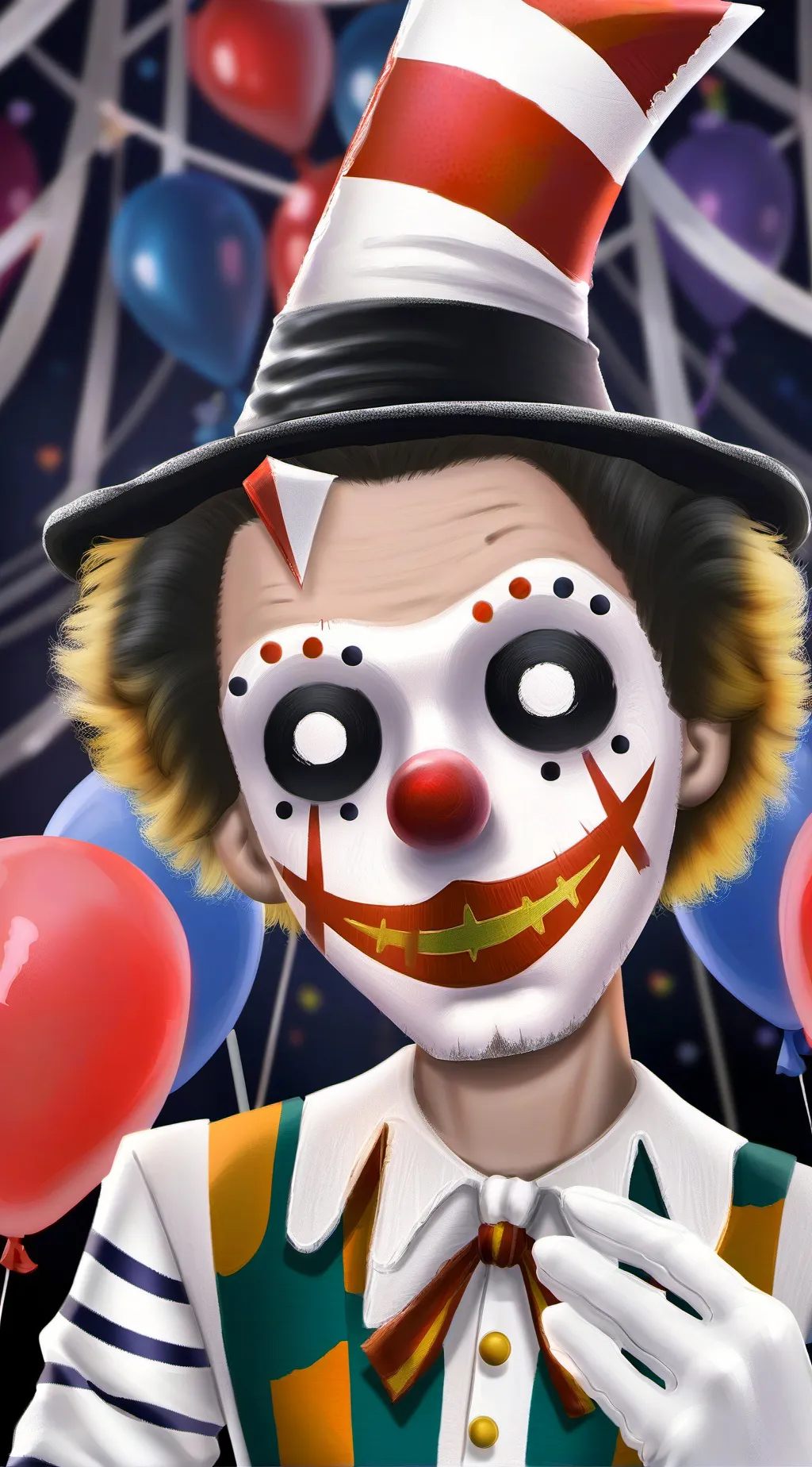 ai character: Pogo the clown background