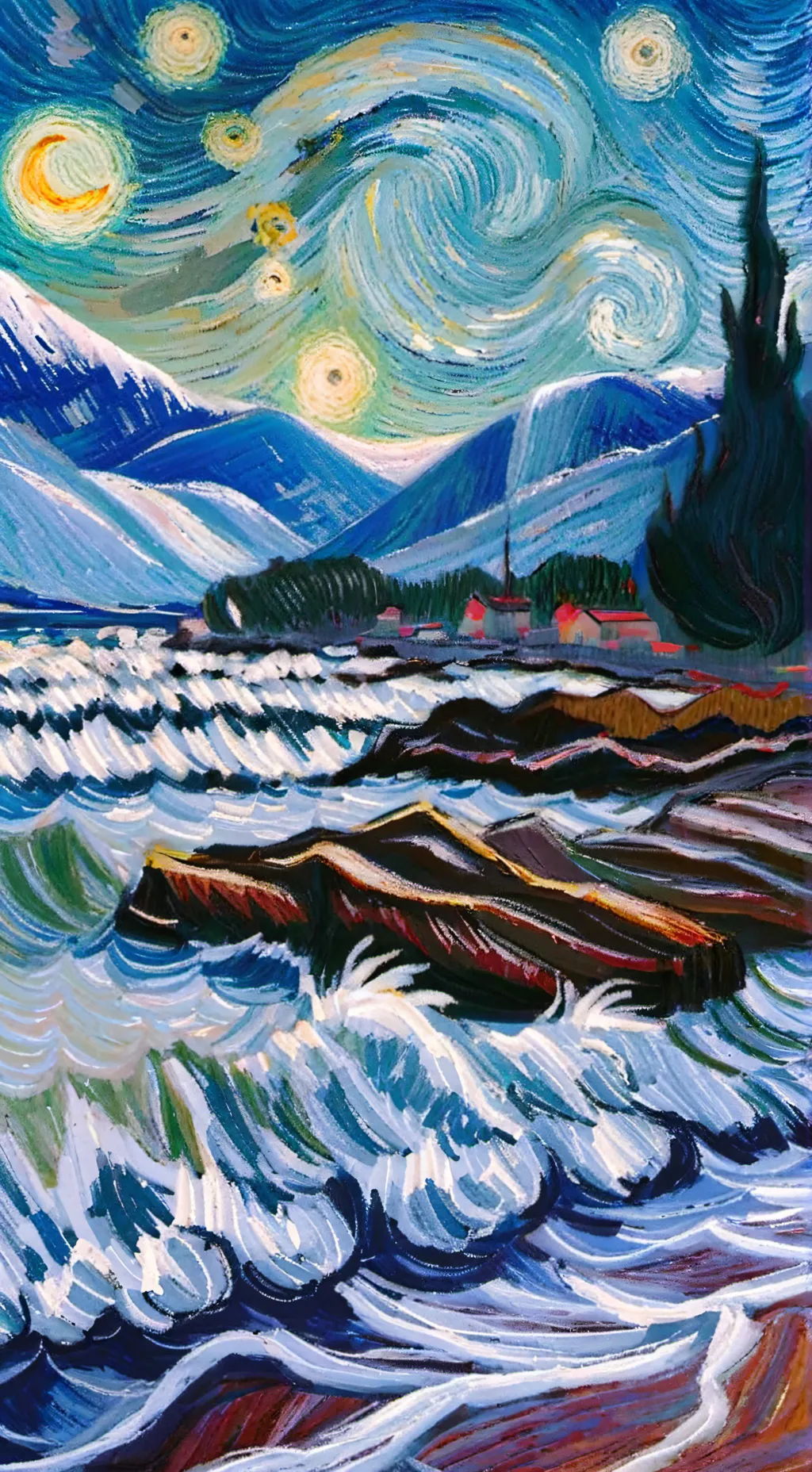 ai character: Wenda and Oliver background