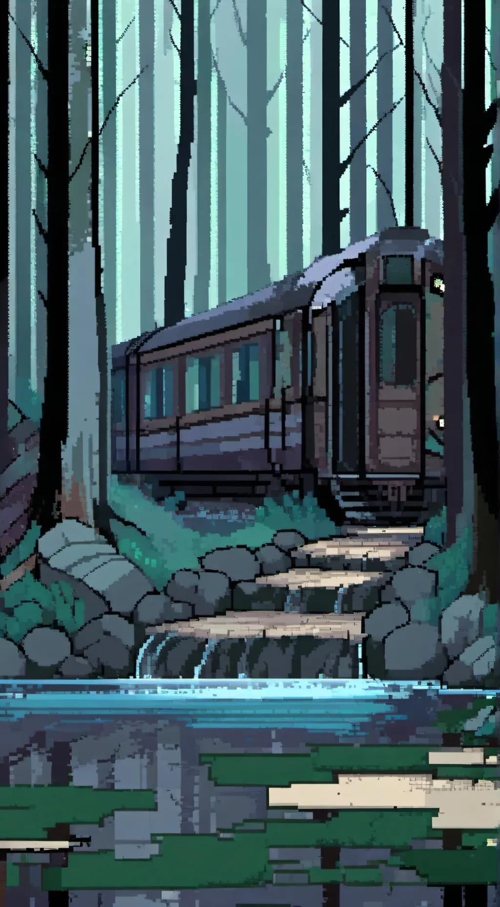 ai character: TV women background