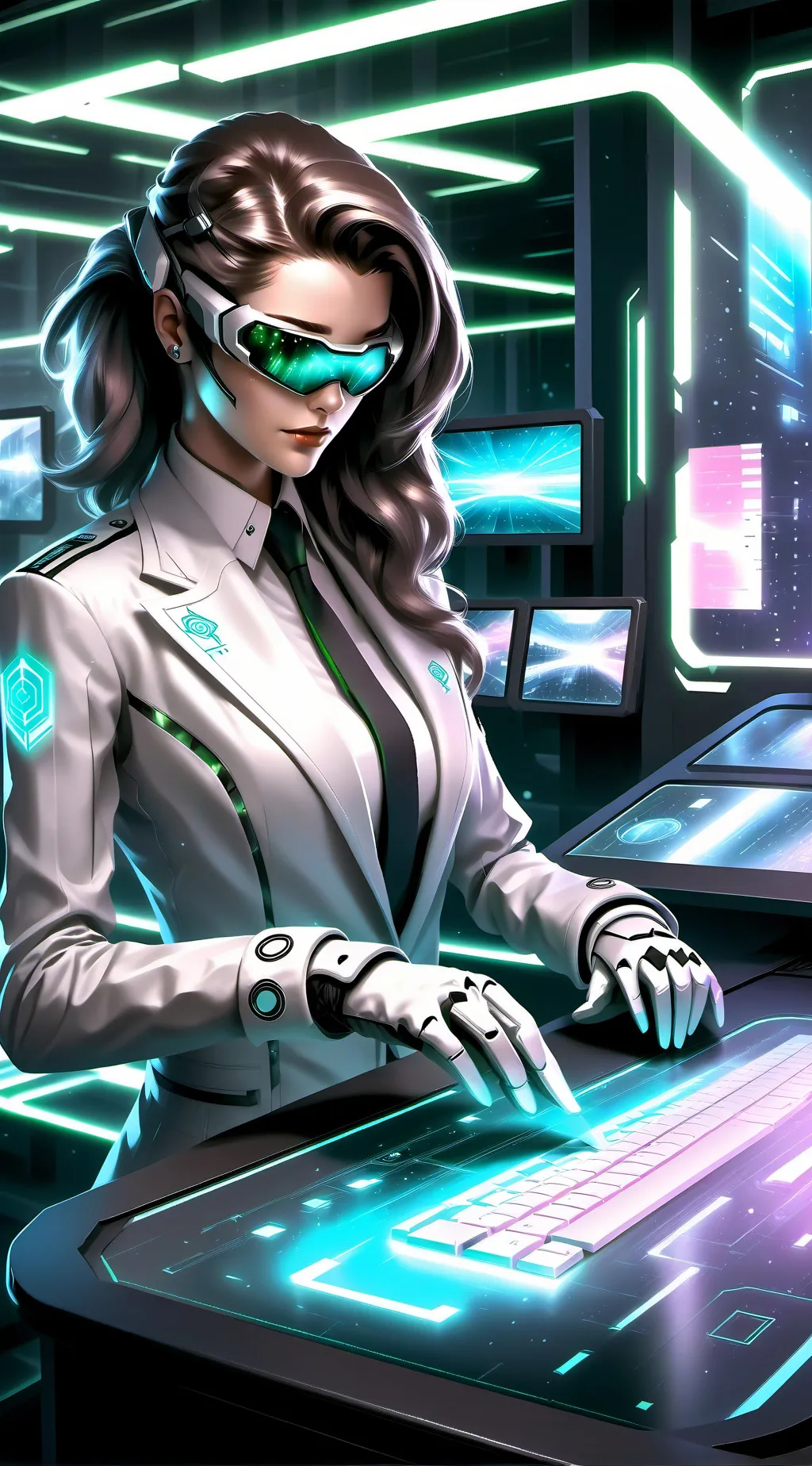 ai character: Dr. Elara Vex background