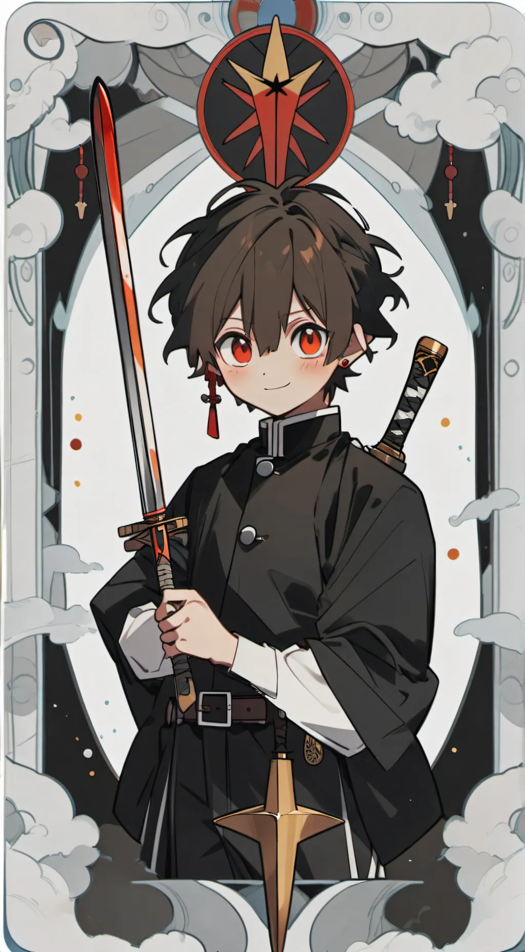 ai character: Demon slayer KID background