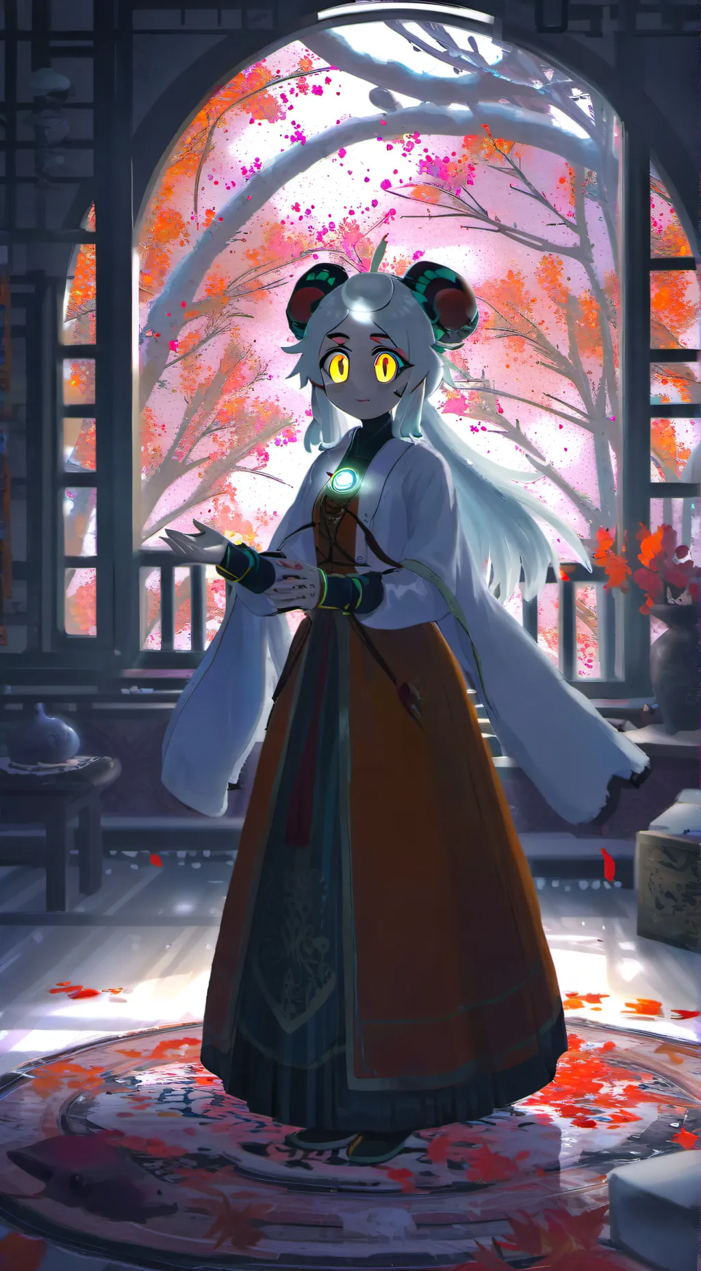 ai character: Mrs. Cherry background