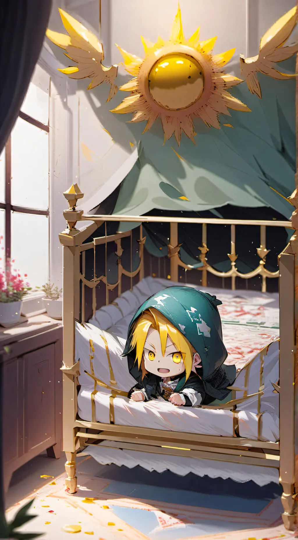 ai character: baby denki background
