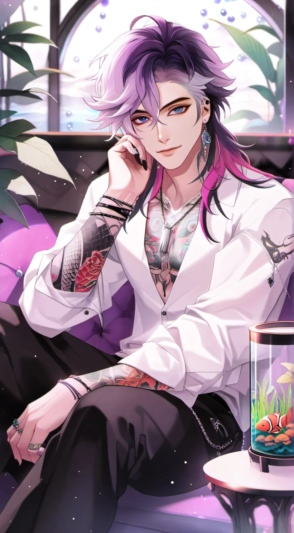 ai character: Sylus ￼Tana background