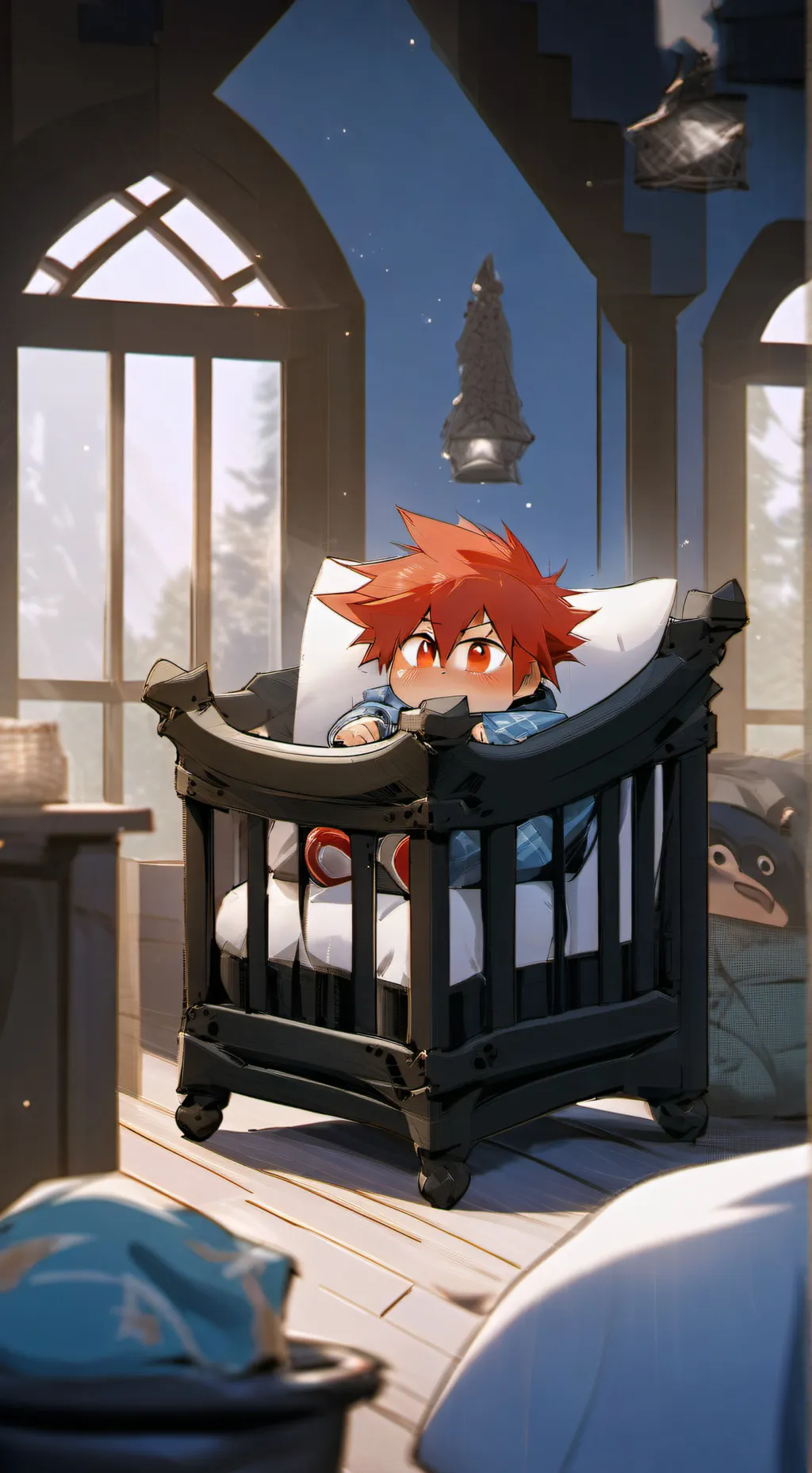 ai character: baby kirishima background