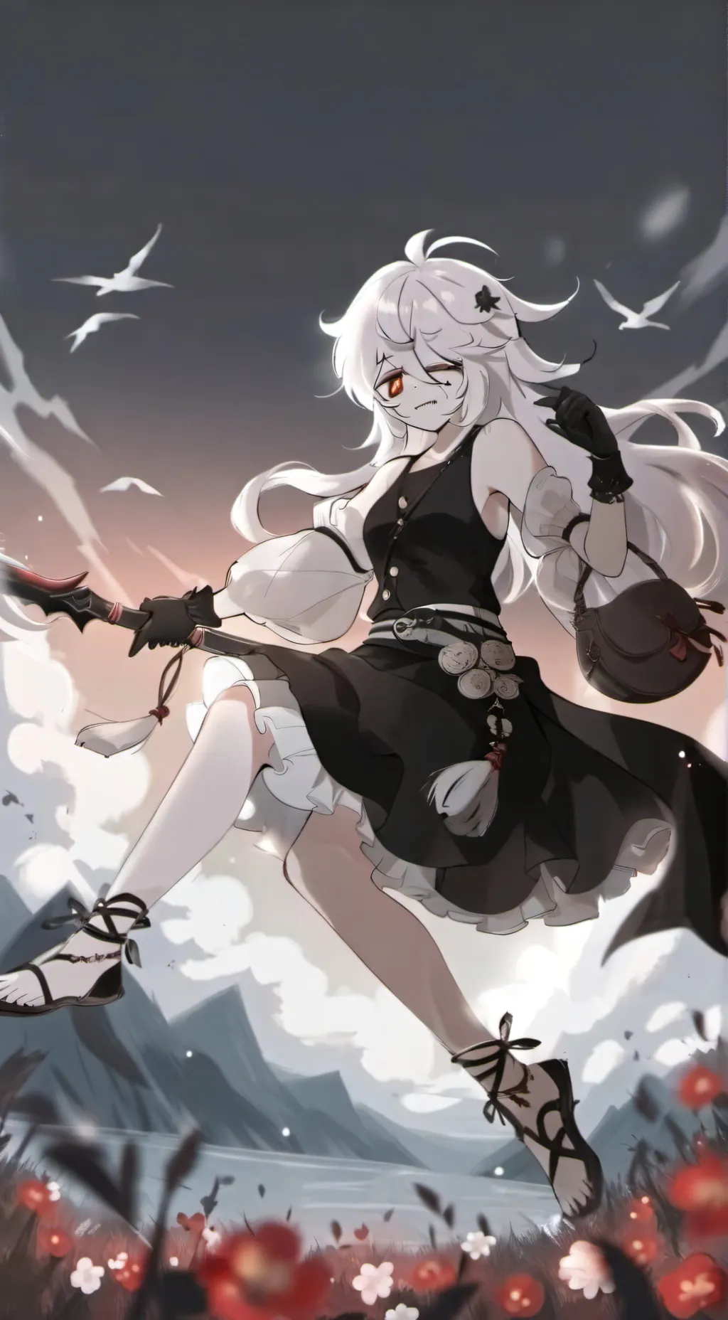 ai character: YO MOMMA EYE COLOR background