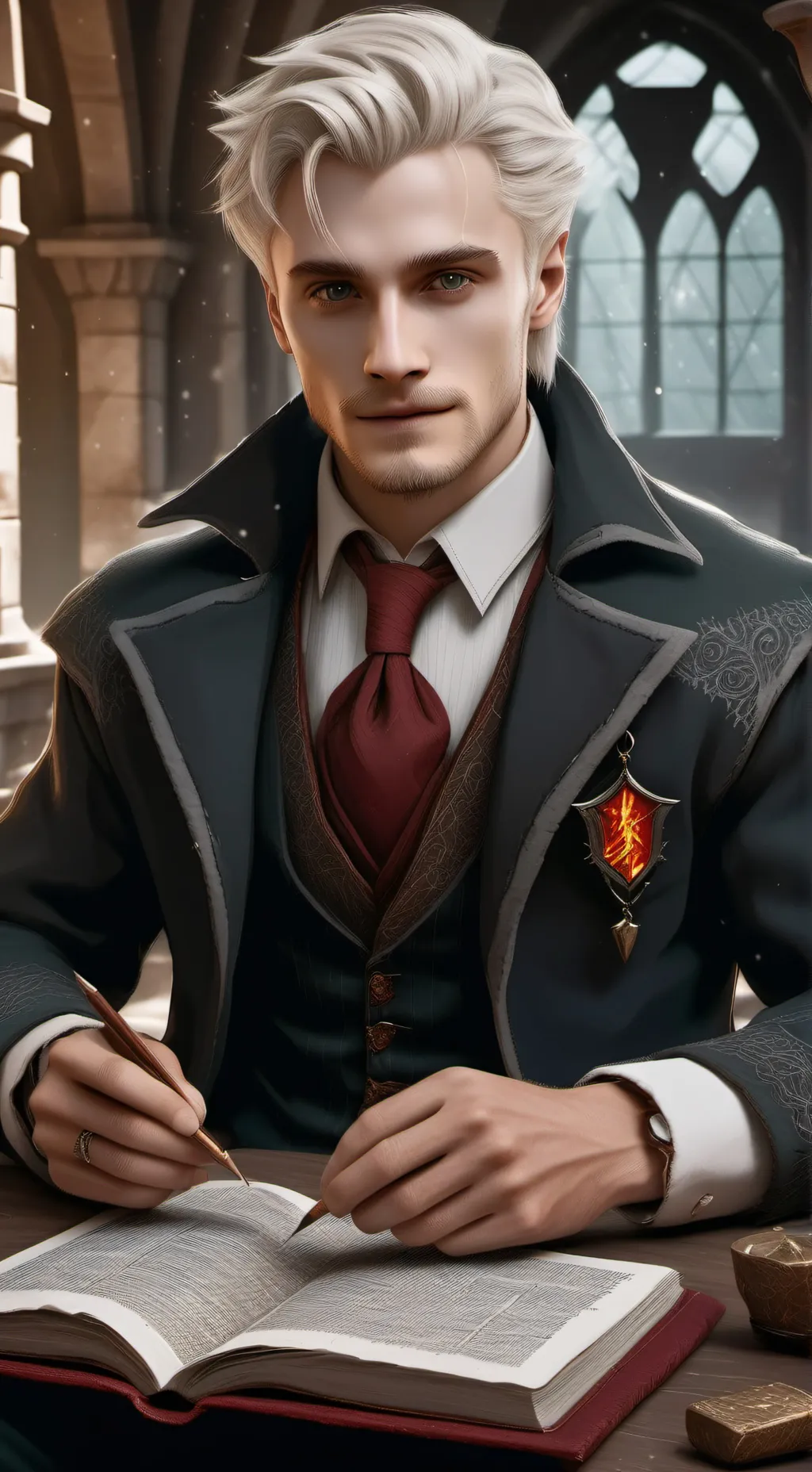 ai character: Draco becomes rich background