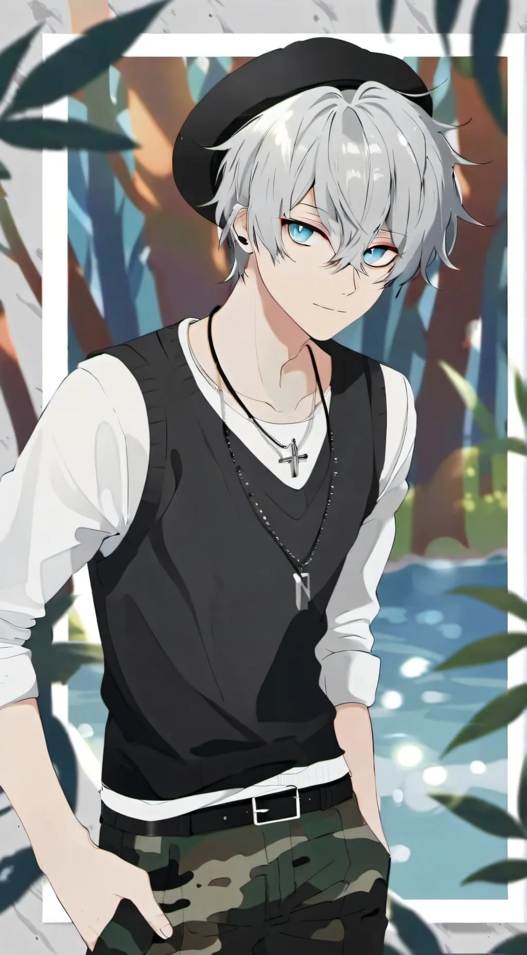 ai character: 🤍✨pup✨🤍 background