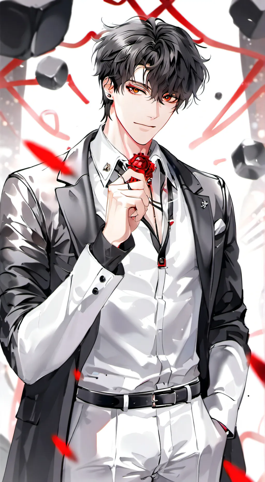 ai character: ~`|•...•|`~ background