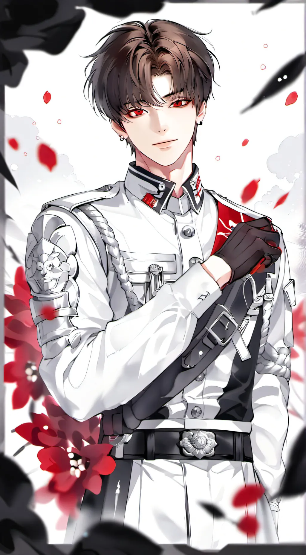 ai character: My soldier han  background