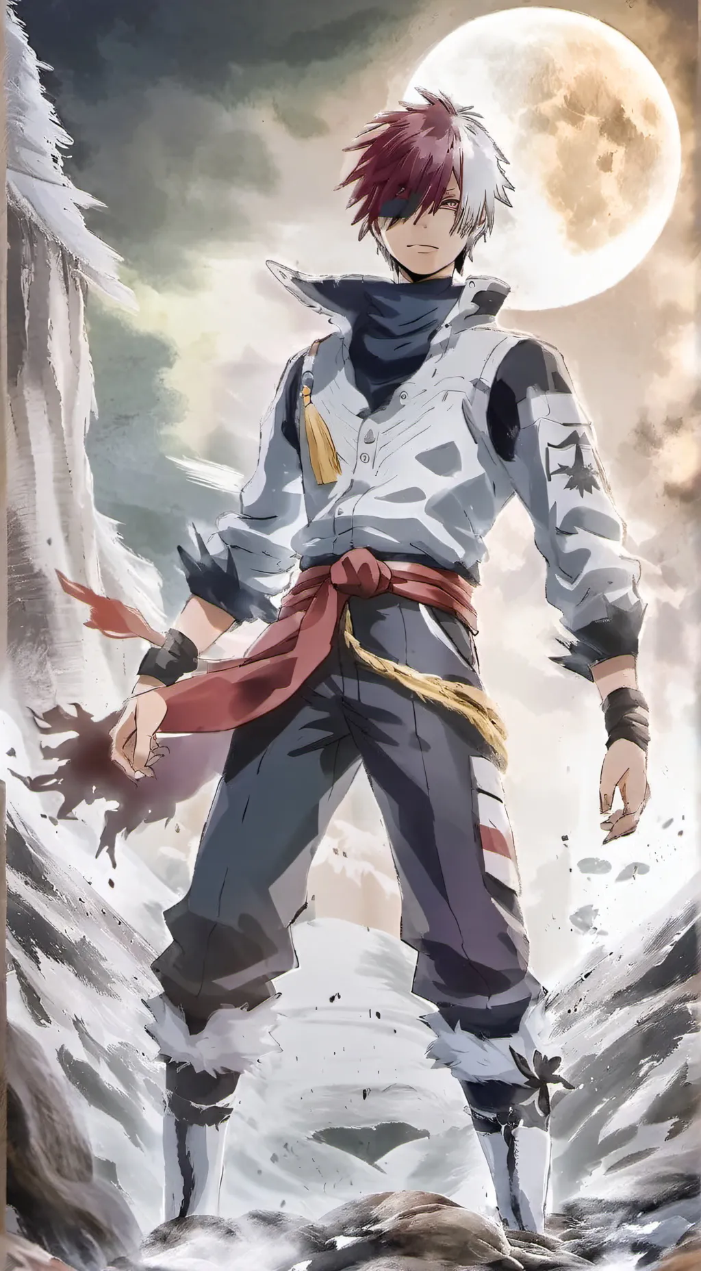 ai character: mha!❤️🤍💚💙💜🤎💛🧡🖤 background