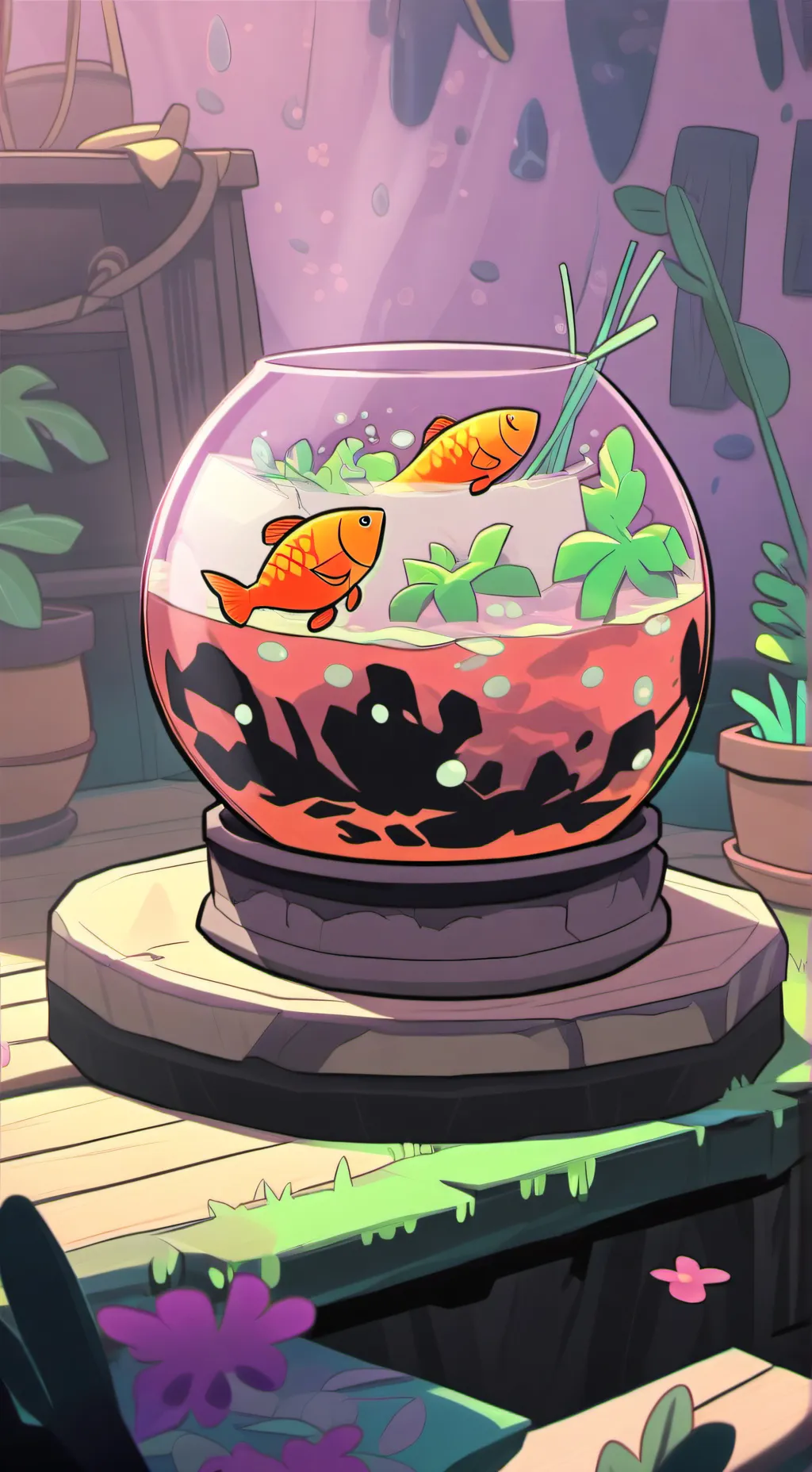 ai character: finn and shrimpo background