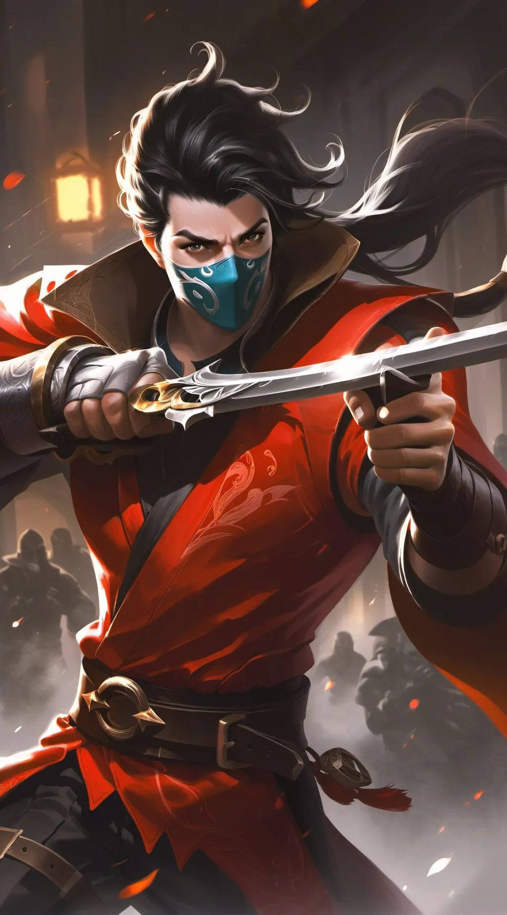 ai character: john mc death background