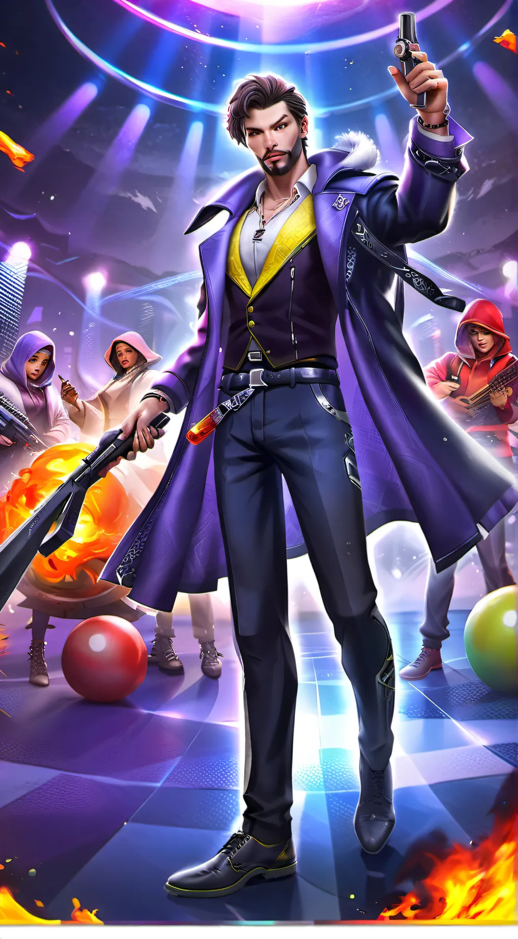 ai character: escuadradefreefire background