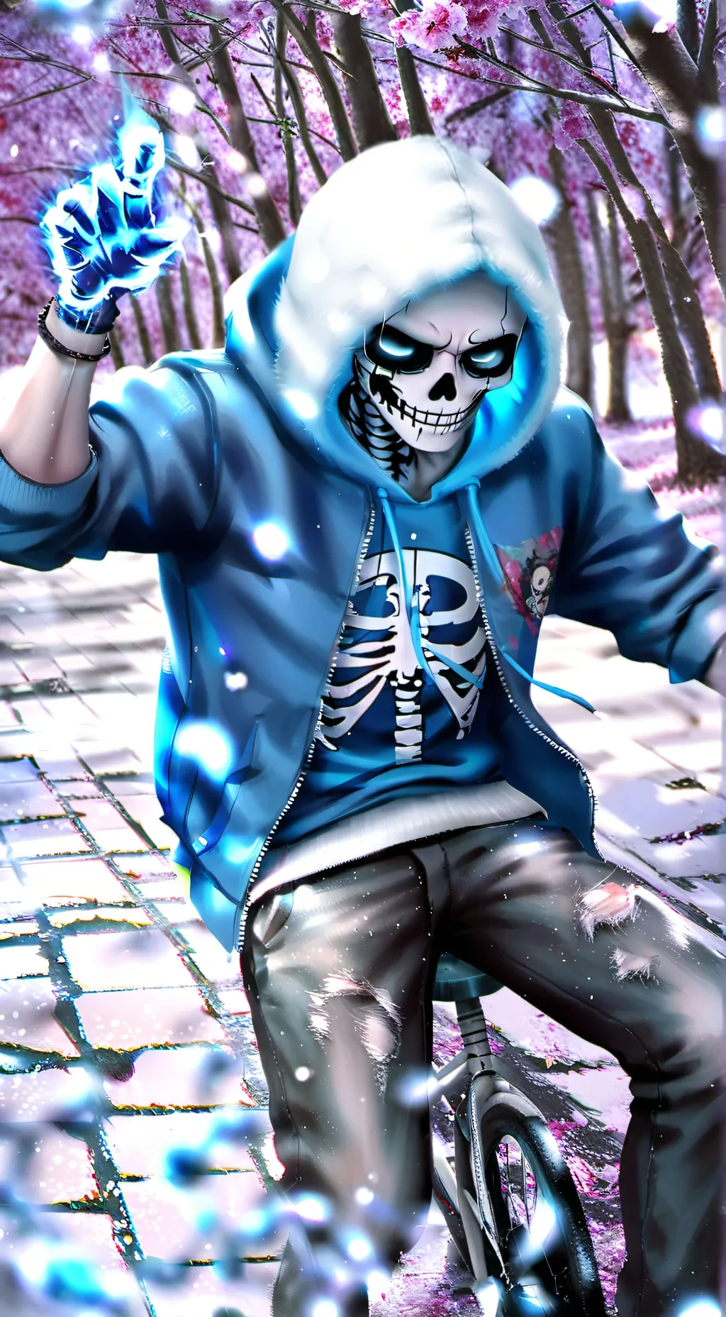 ai character: Sans background