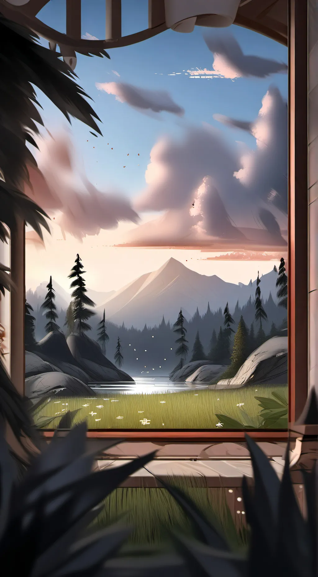 ai character: magic grass  background