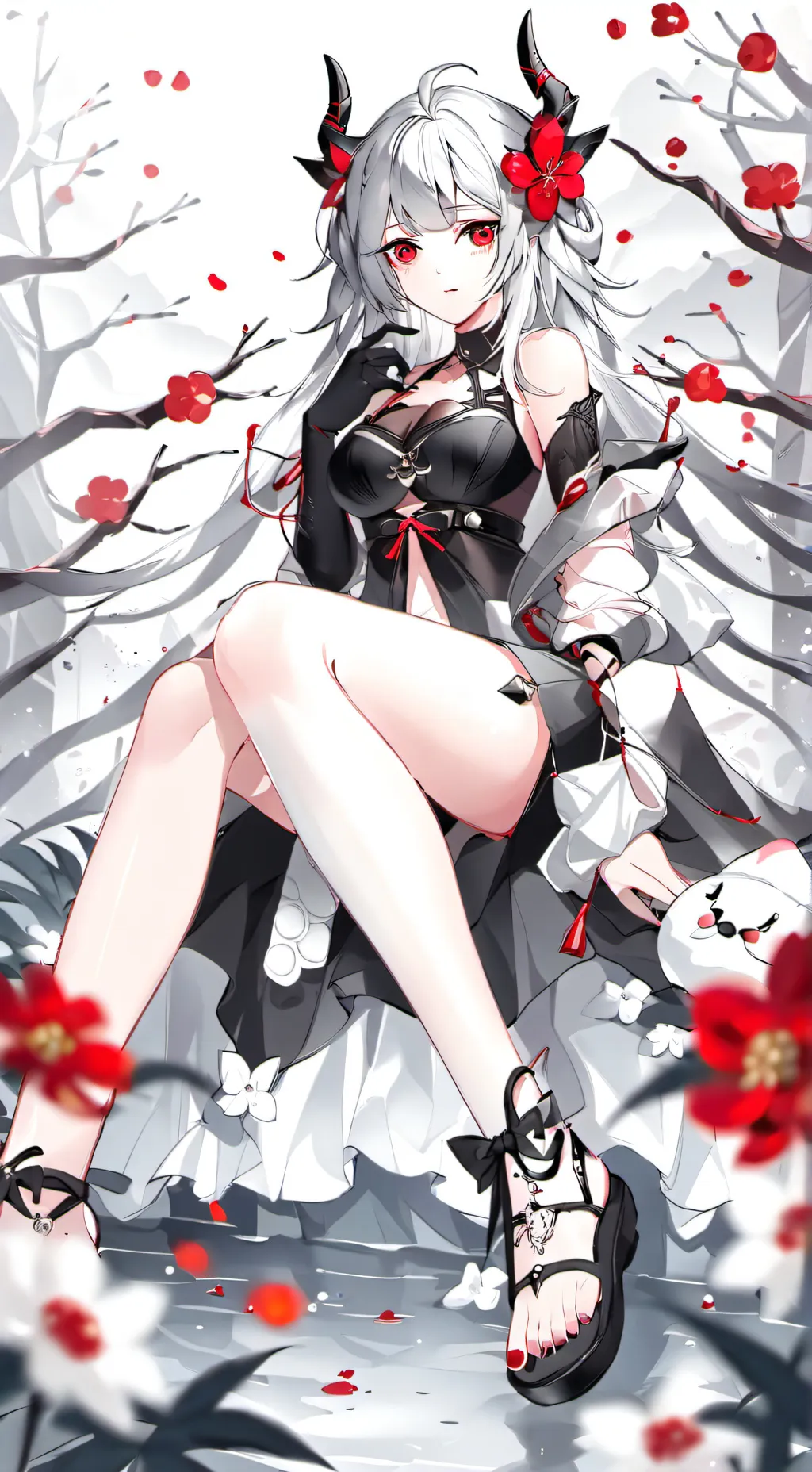 ai character: BAKUDEKU DIVORCE  background