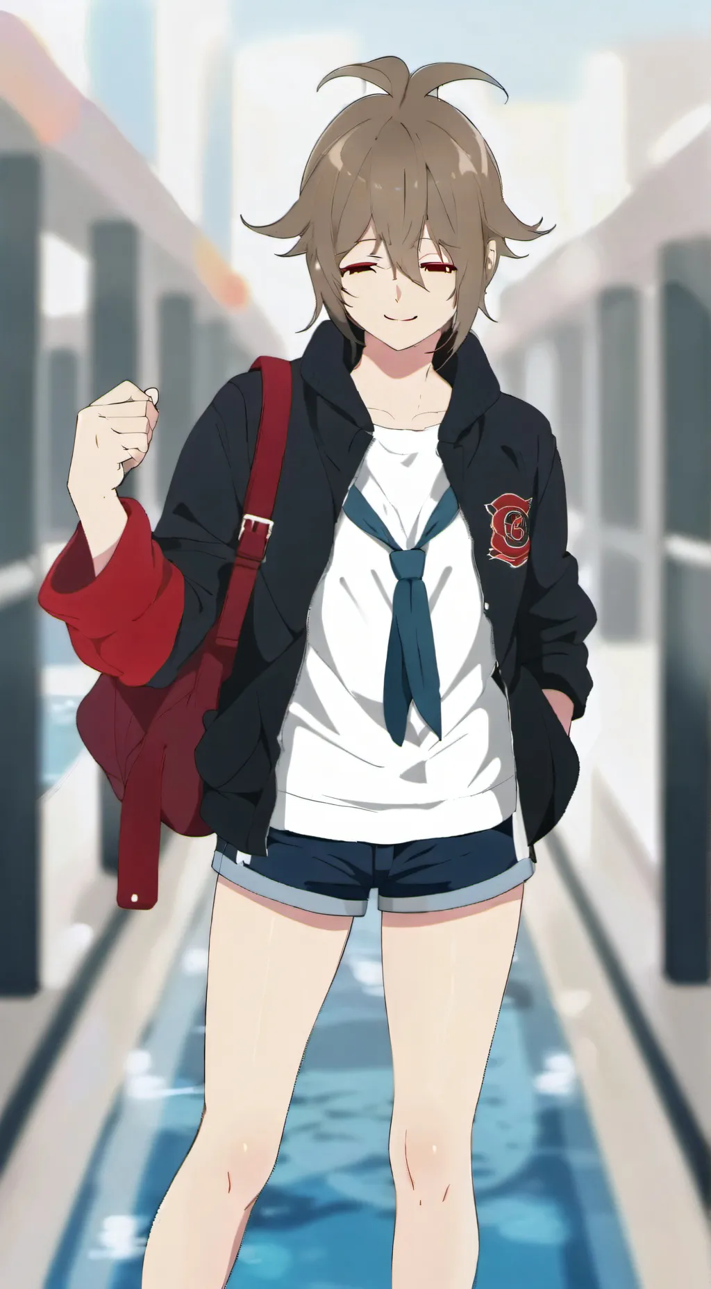 ai character: Emili luz background