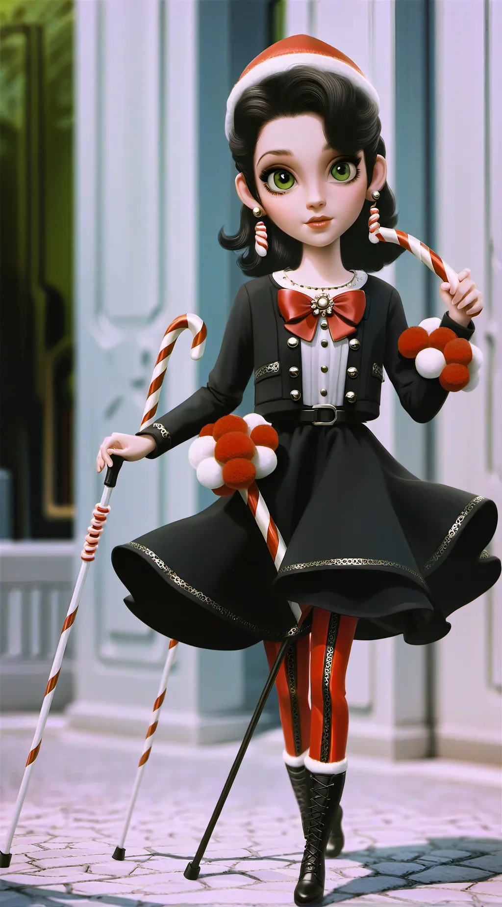 ai character: Candee Cane Layne background