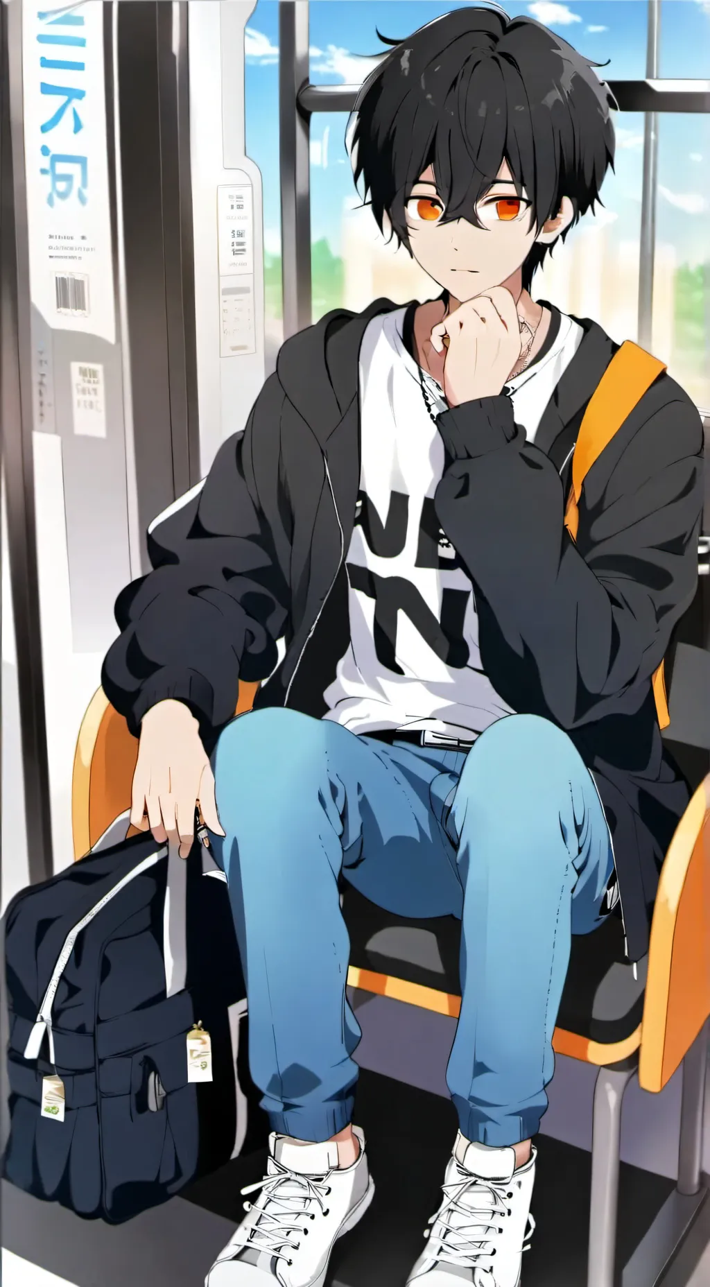 ai character: Brayden  background