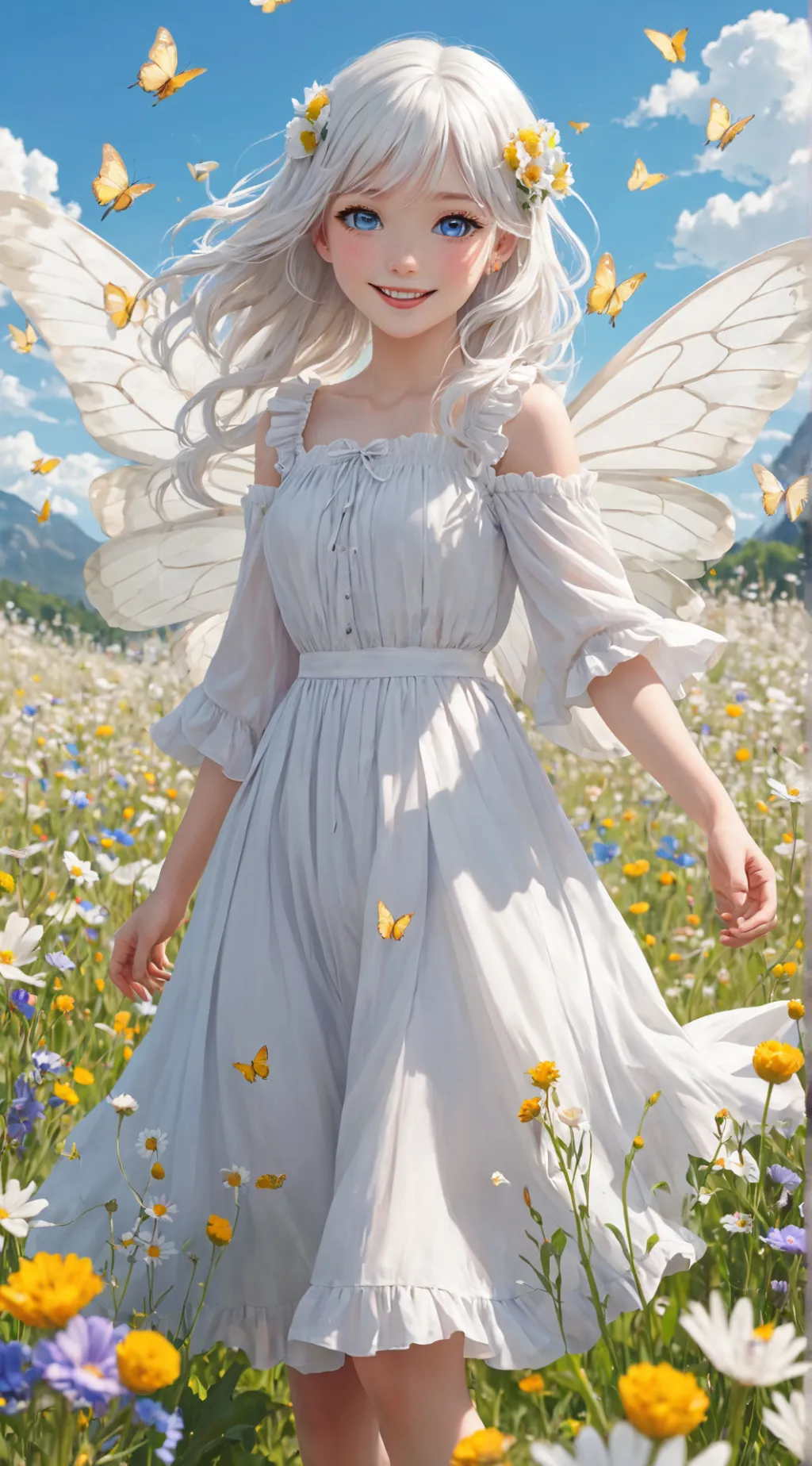 ai character: Sunny background