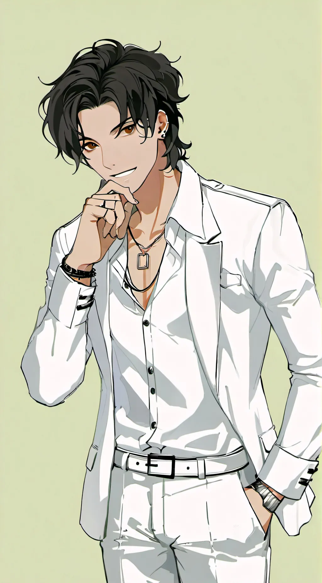 ai character: Michael Jackson  background