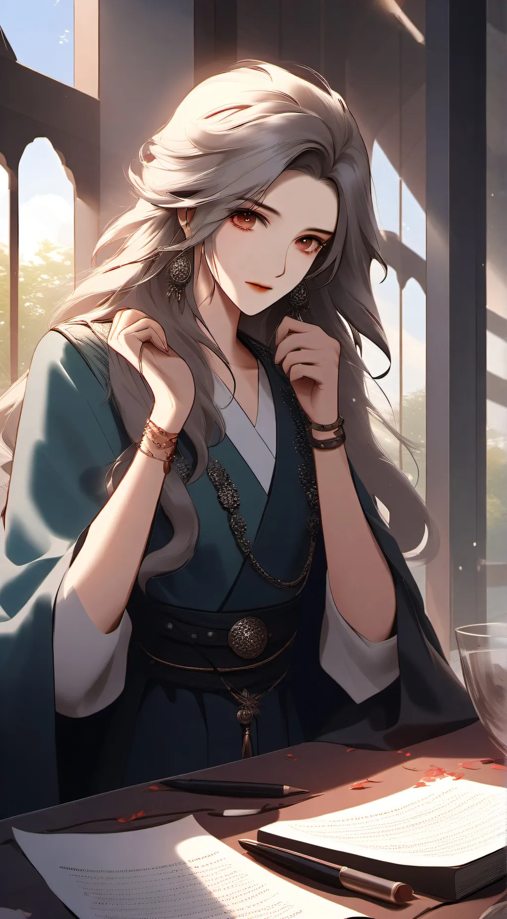 ai character: jennie  background