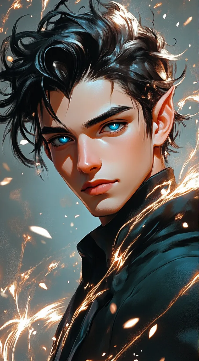 ai character: Ryker (elfo🧝‍♂️) background