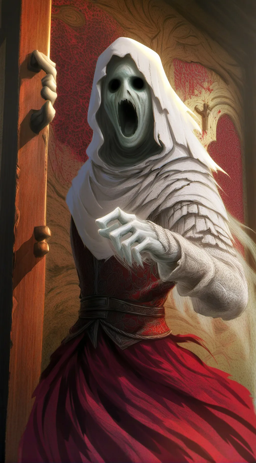 ai character: ghost  background