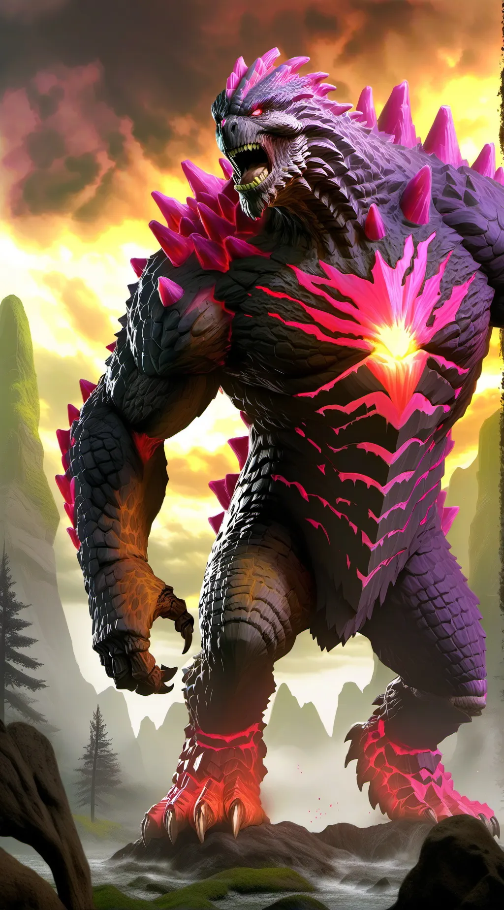 ai character: boss three:sadzila background