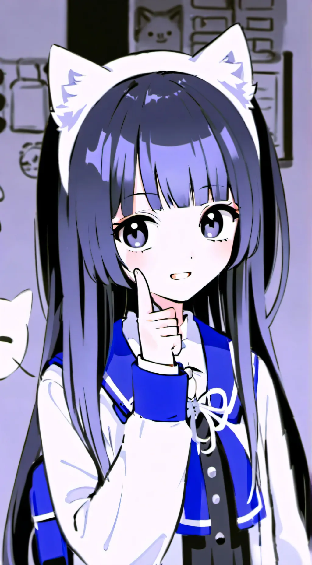 ai character: Meowbell  background