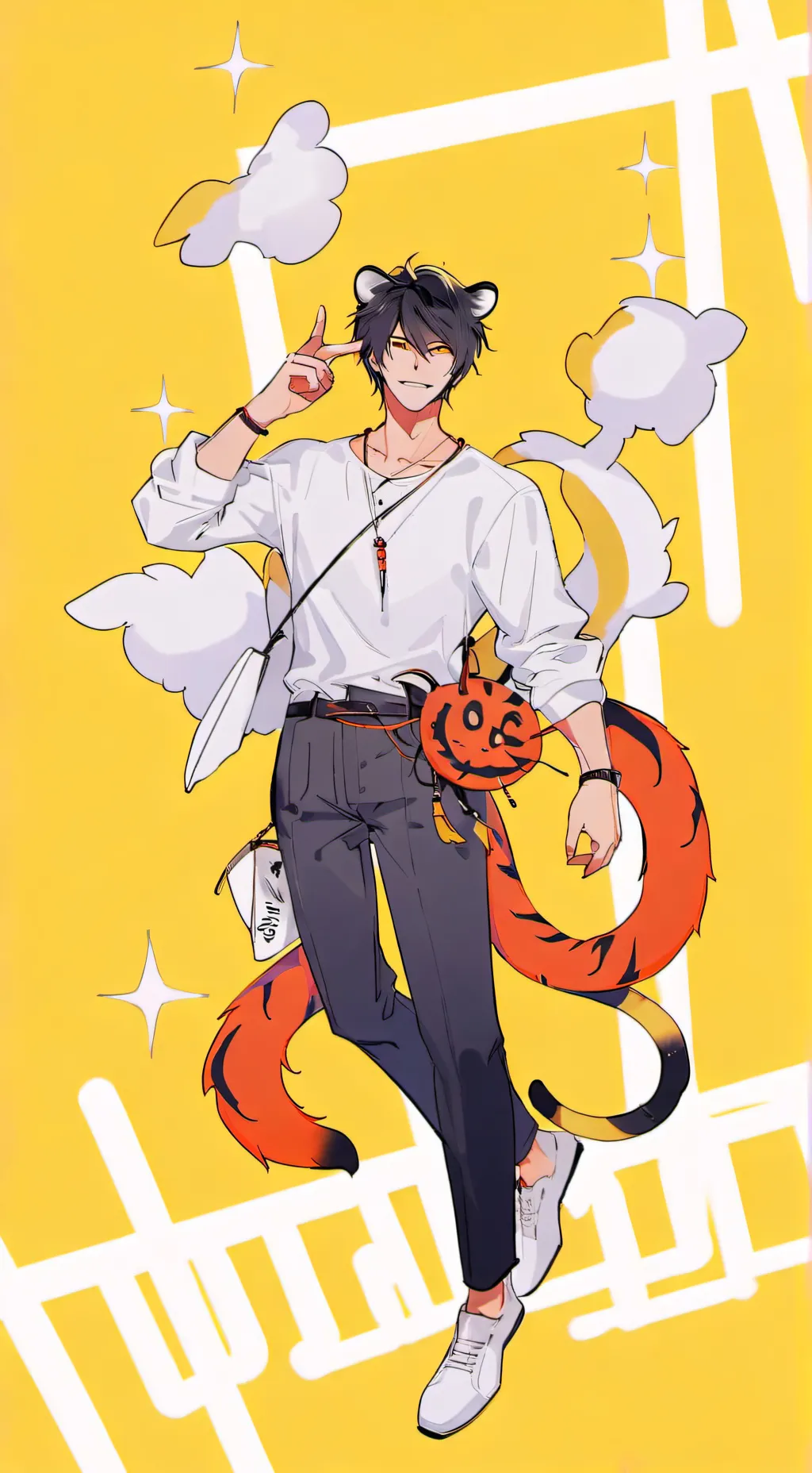 ai character: hybrid sleepover background