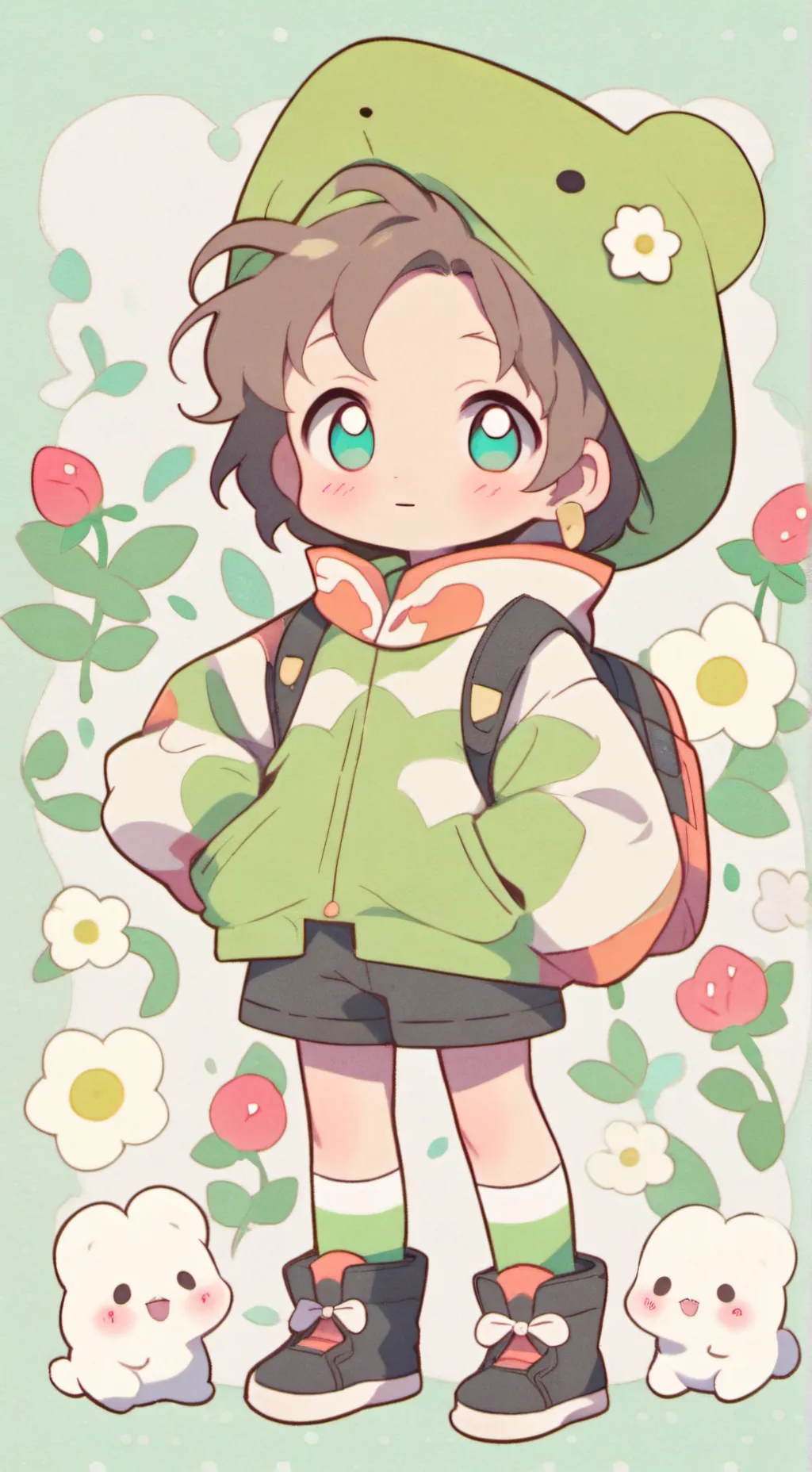 ai character: cute background