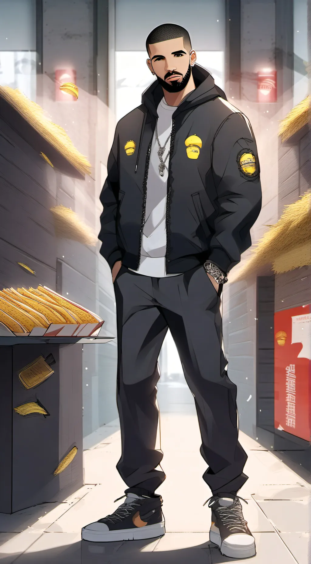 ai character: Drake background