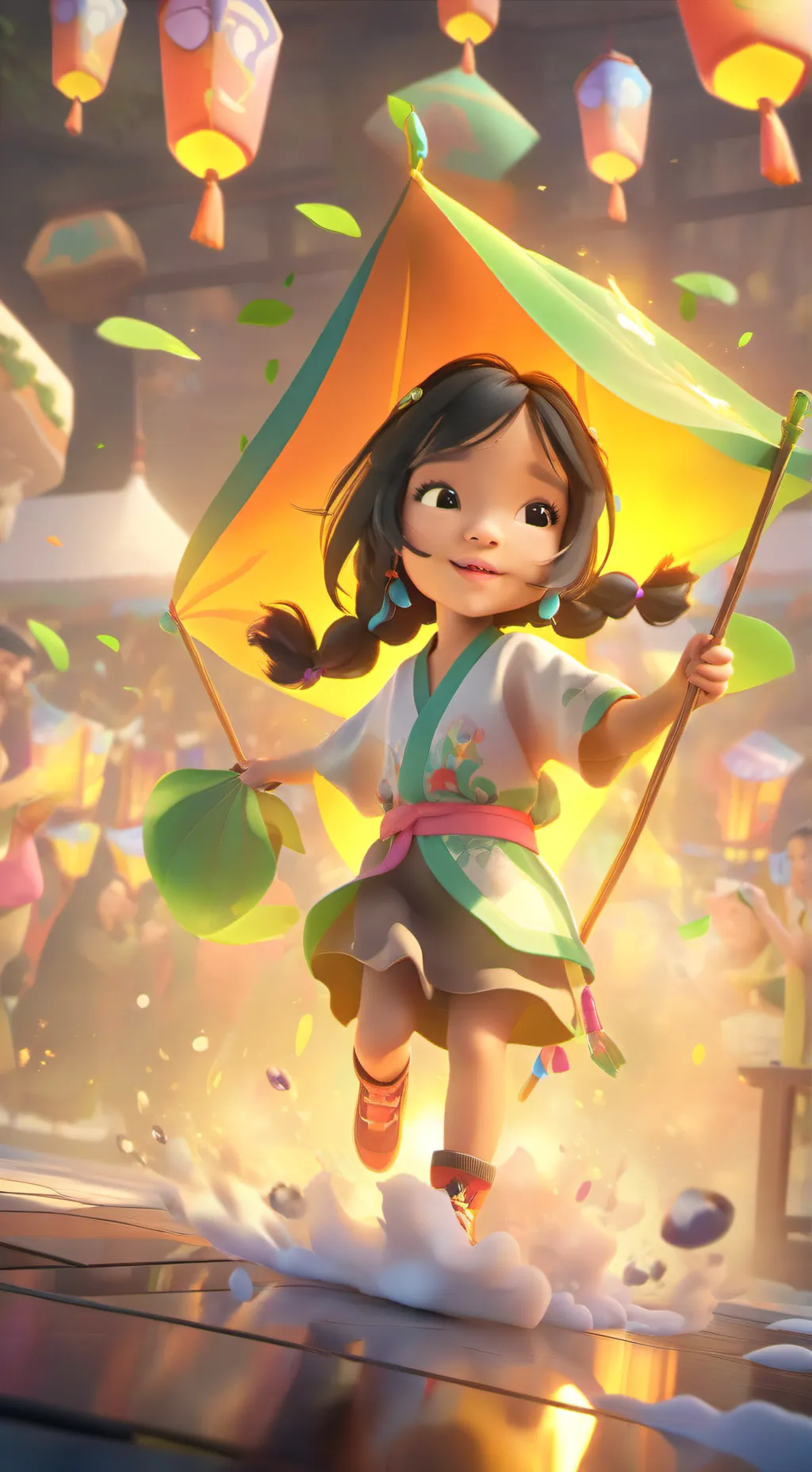 ai character: sweet heart  background