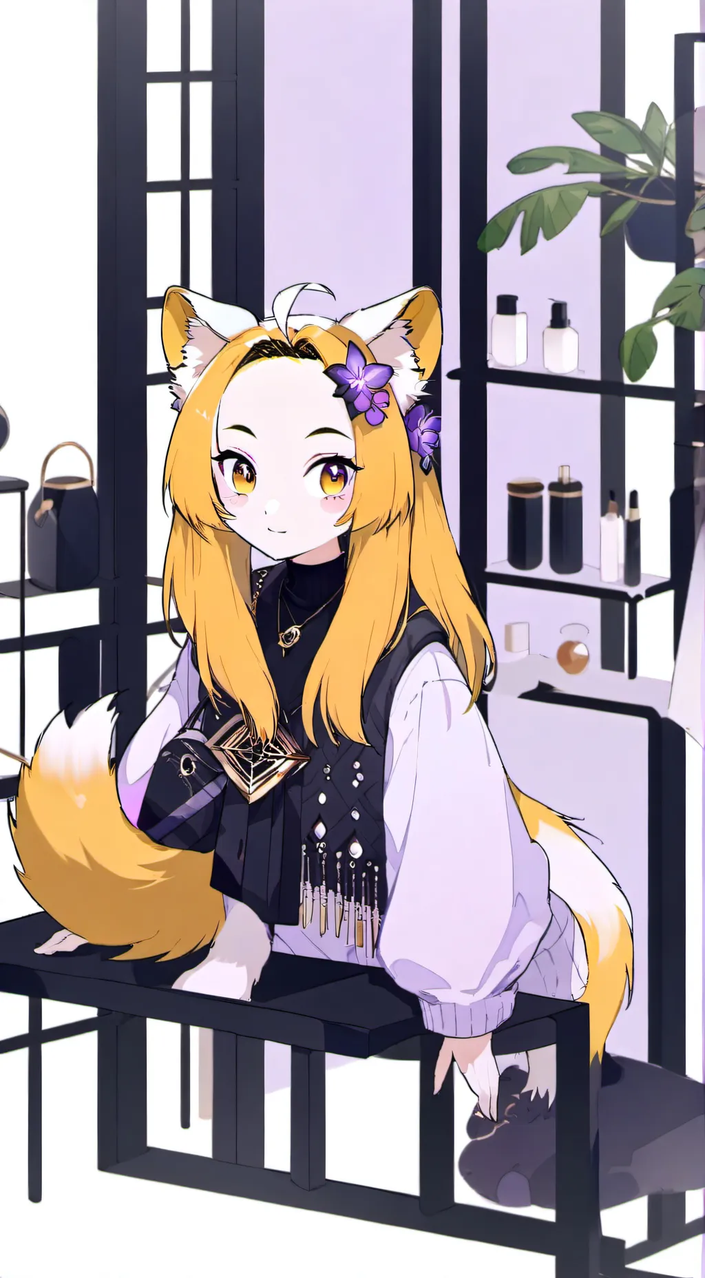 ai character: Mystical Tamarin F background